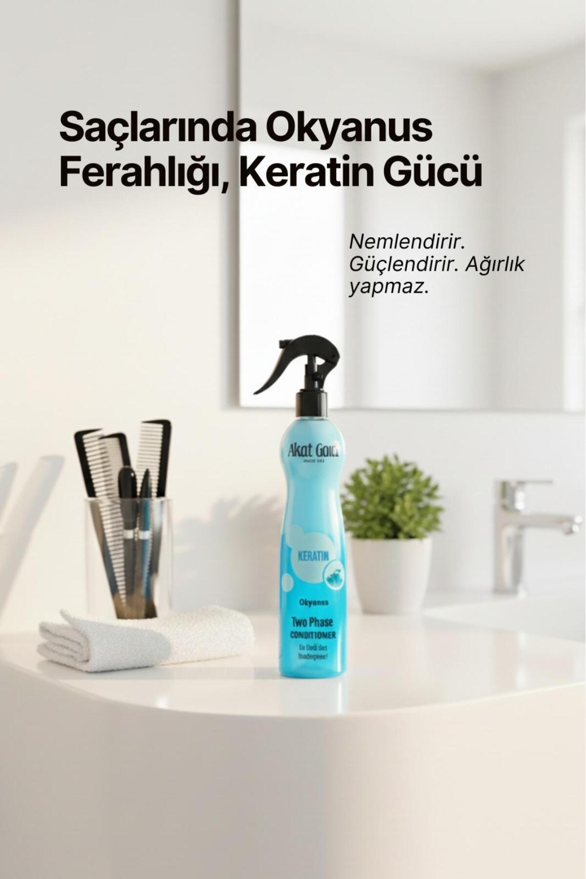 Akat Gardi Çift Fazlı Keratin İçerikli Fön Suyu 400 ml