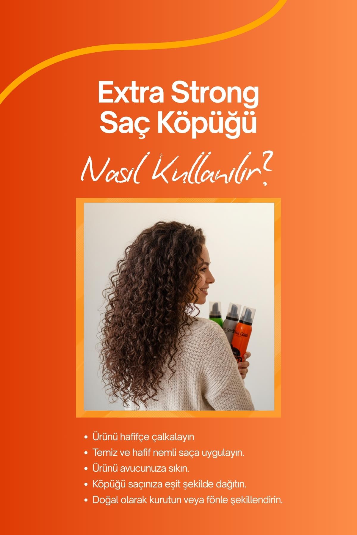 Akat Gardi Saç Köpüğü Extra Strong No:2 Gri 200 ml