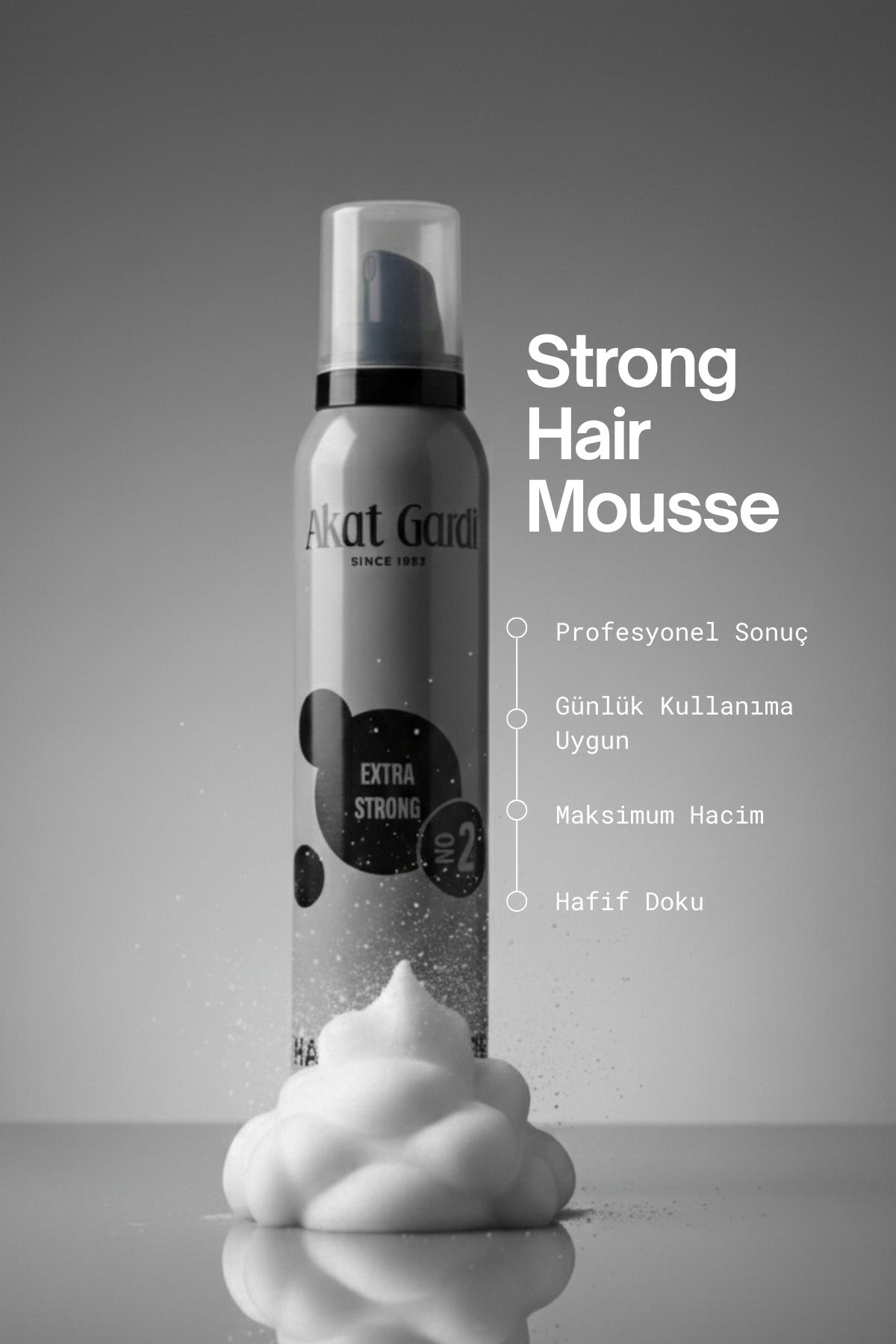 Akat Gardi Saç Köpüğü Extra Strong No:2 Gri 200 ml