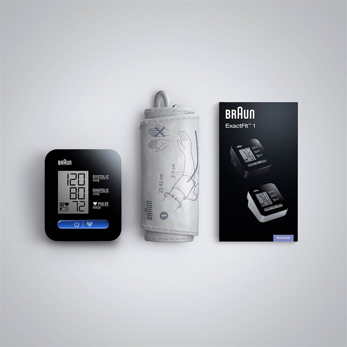 Braun Bua 5000 Exactfit 1 Koldan Ölçer  Tansiyon Aleti Siyah