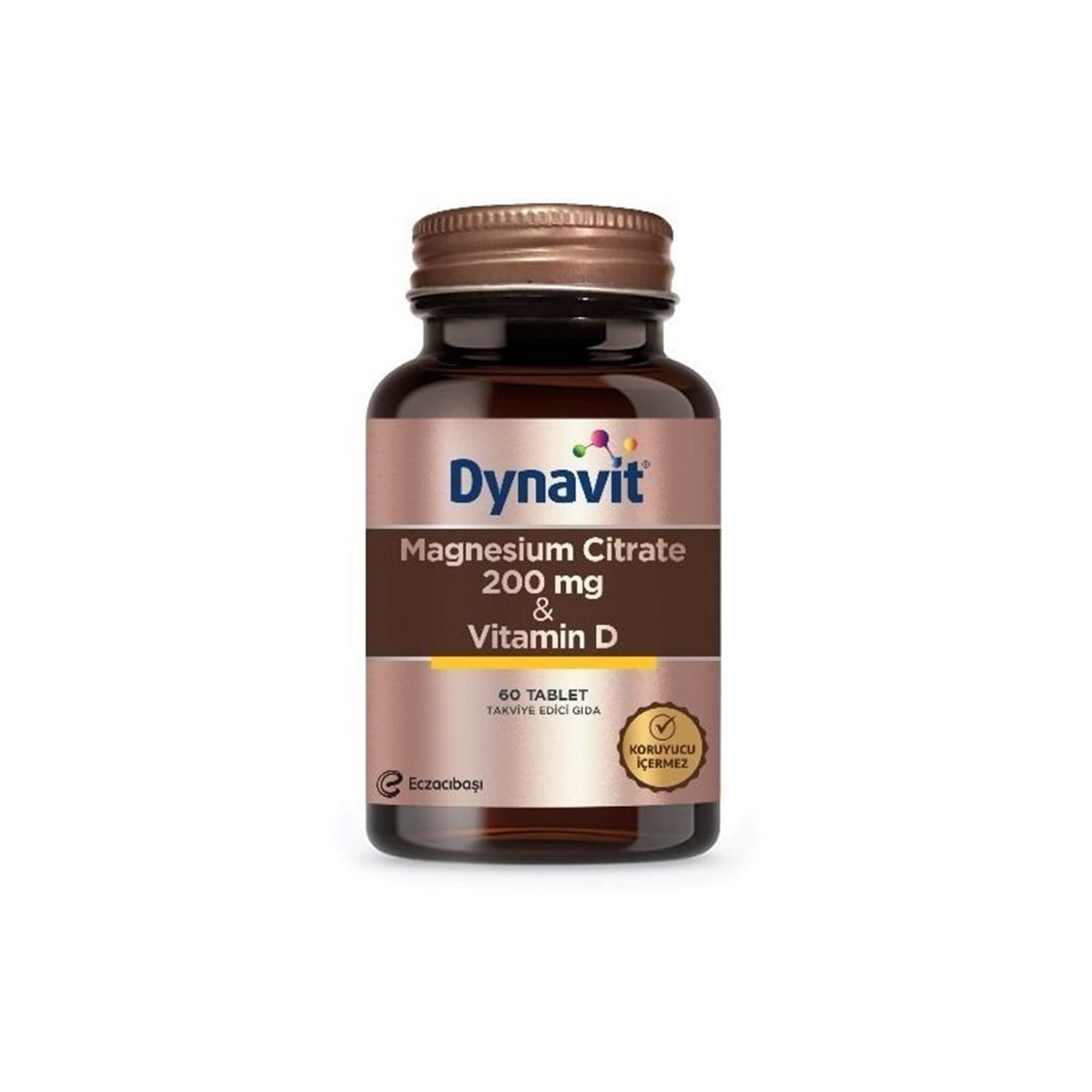 Dynavit Magnesium Citrate 200 mg & Vitamin D 60 Tablet