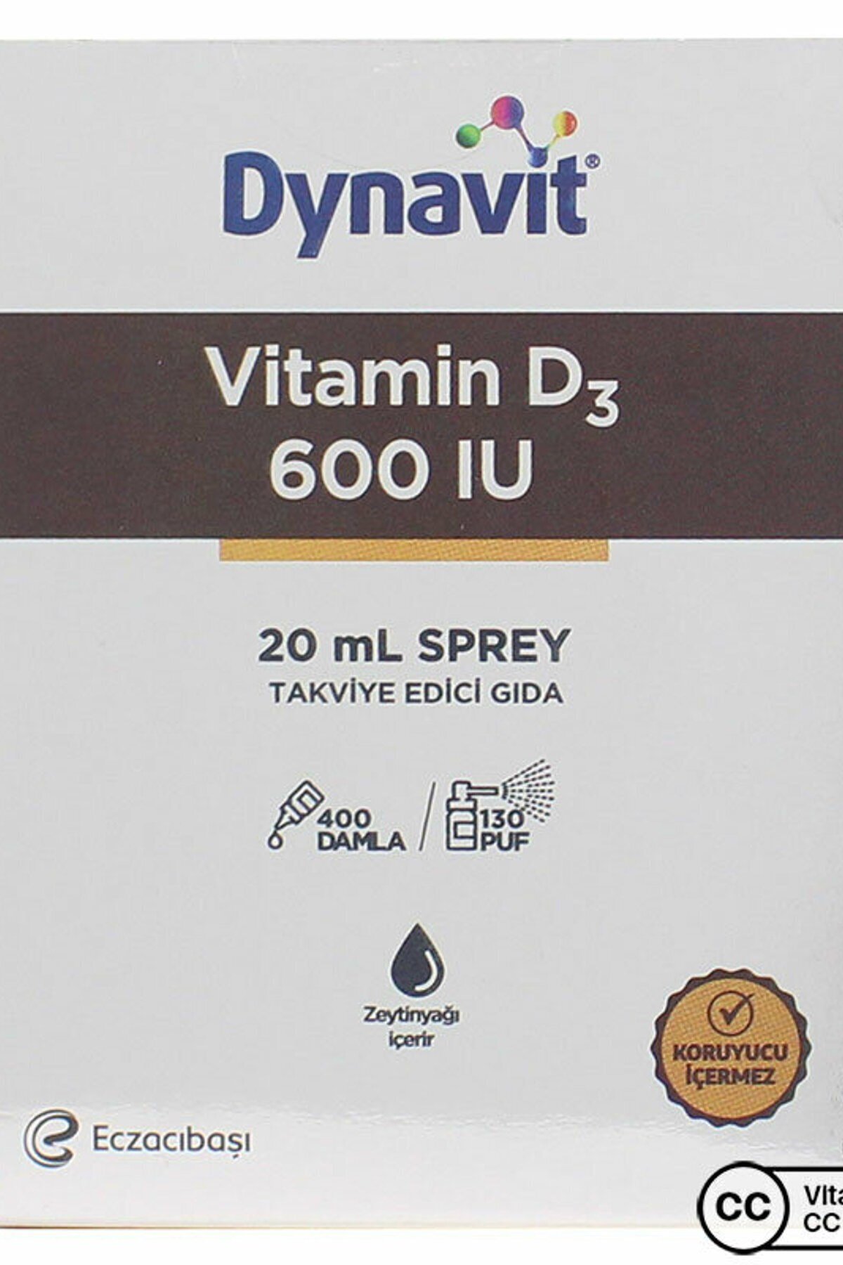 Dynavit Vitamin D3 600 IU 20 Ml