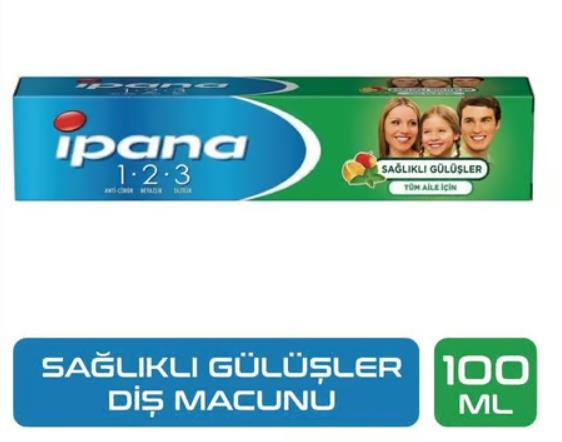 İpana Diş Macunu Sağlıklı Gülüşler Tüm Aile 100 Ml