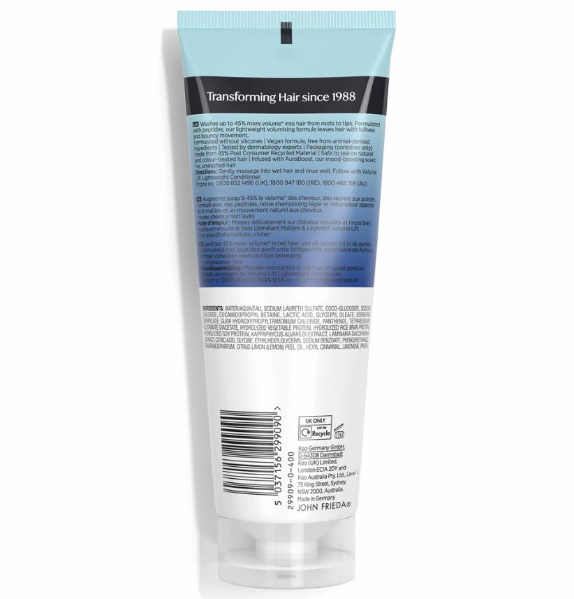 John Frieda Volume Lift Hacim Veren Şampuan 250 ml