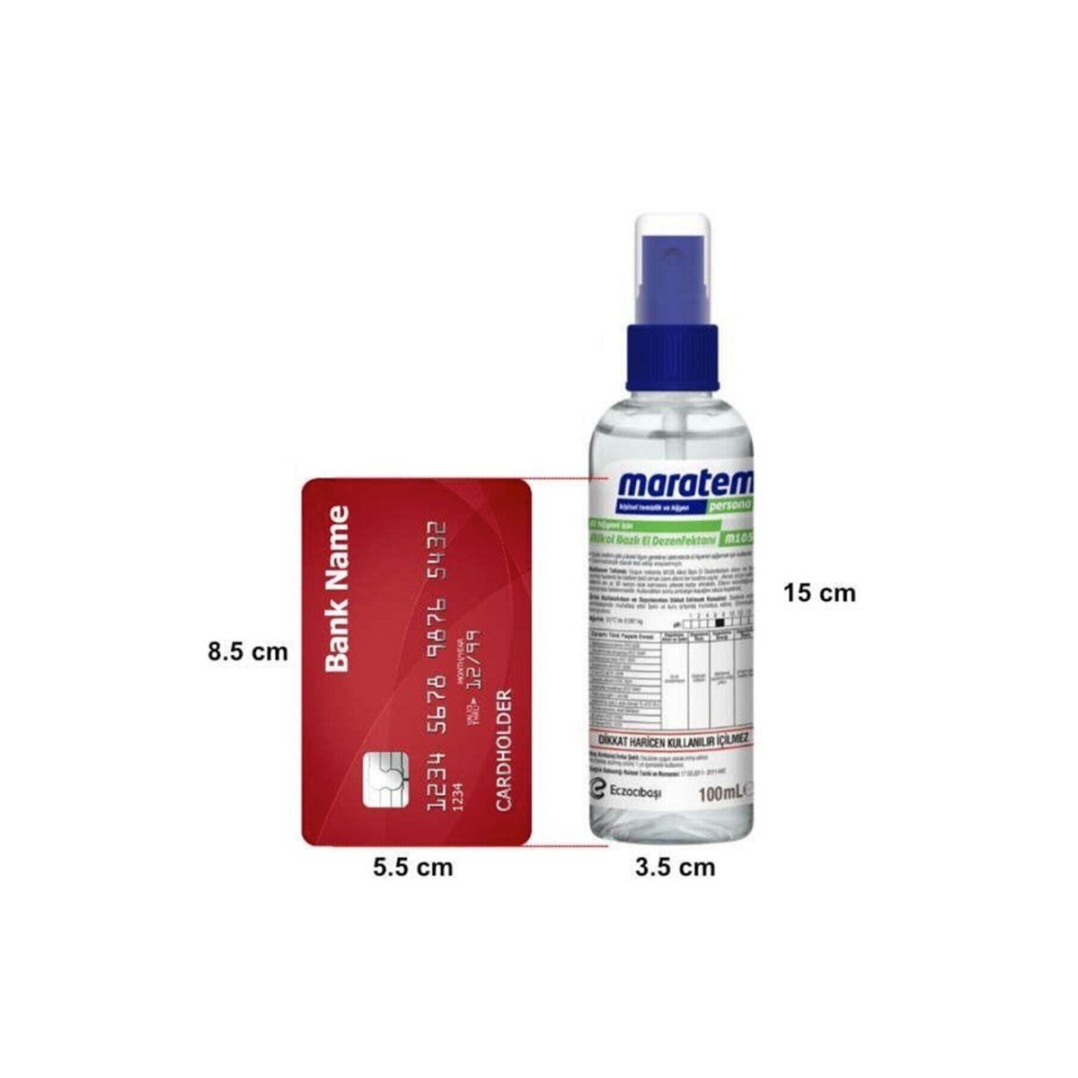 M105 Alkol Bazlı El Dezenfektanı 100 ml Sprey