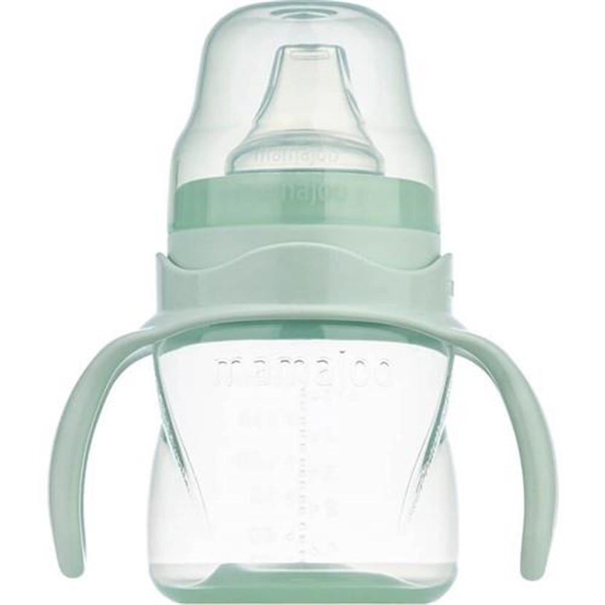Mamajoo Eğitici Bardak Antikolik Kulplu Akıtmaz Powder Green 160 Ml