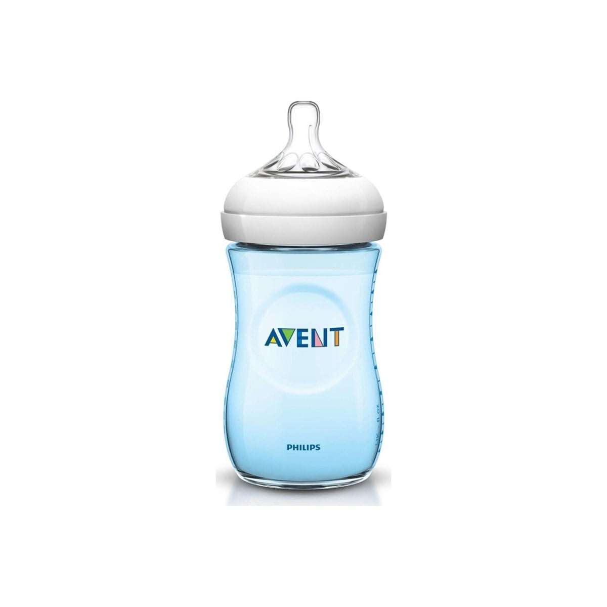 Natural PP Biberon 260 ml Tekli - Mavi