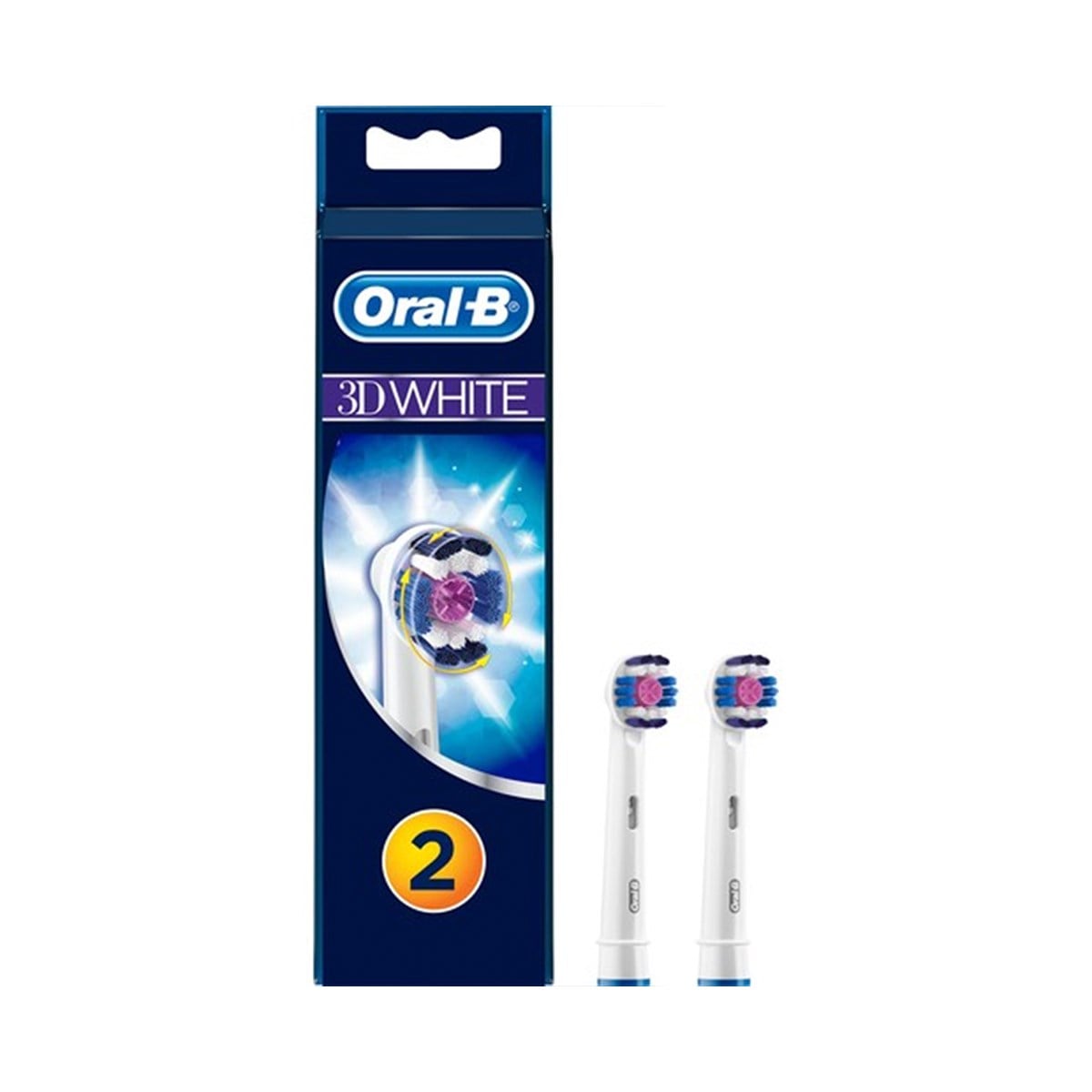 Oral-B 3D White 2'li Şarjlı Fırça Yedek Başlığı