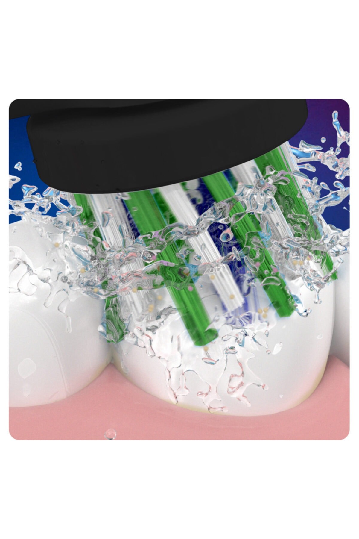 Oral B Cross Action Siyah 4'lü  Şarjlı Yedek Başlığı-Yeni Ambalaj