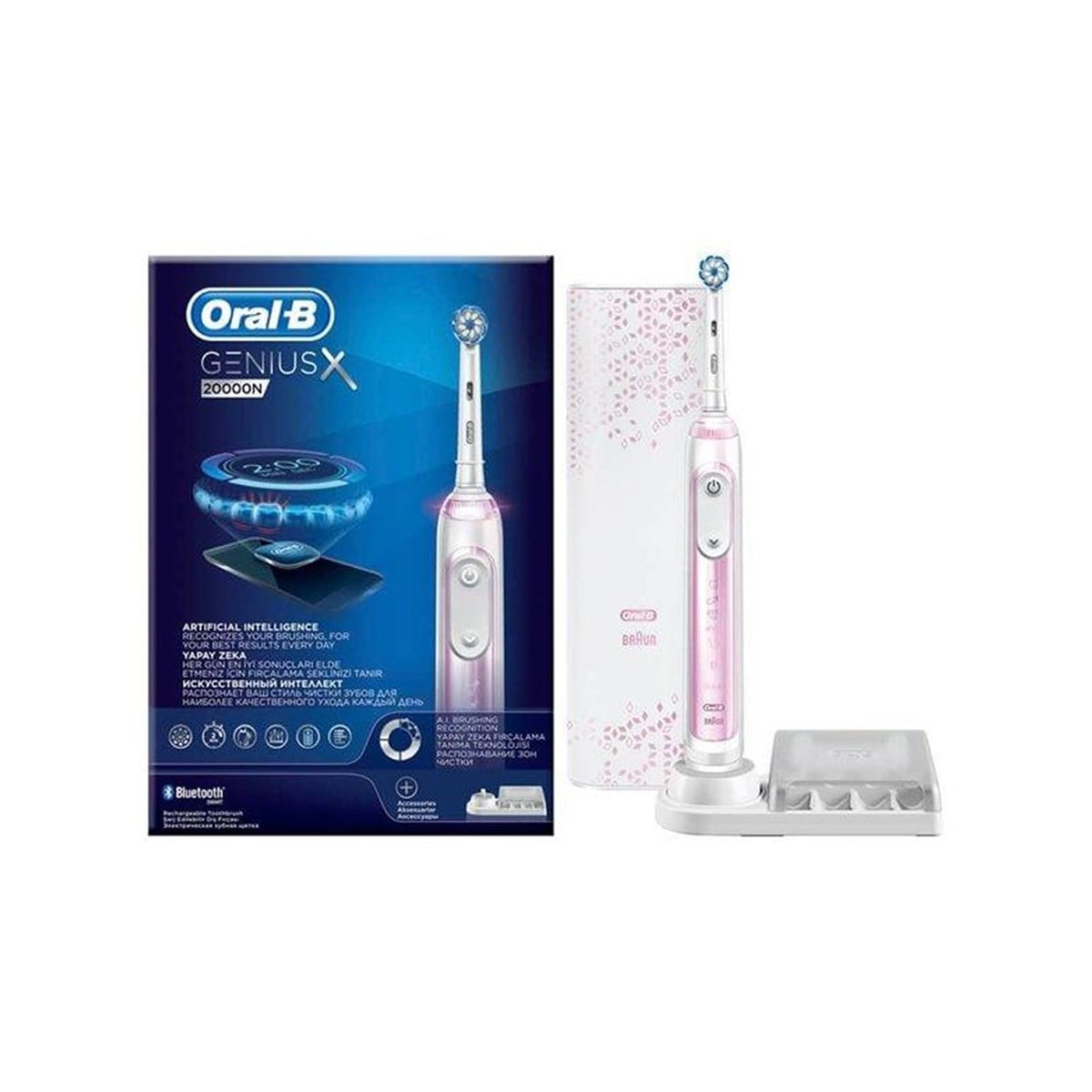Oral-B Genius X 20000 N Yapay Zeka Destekli Blush Pink