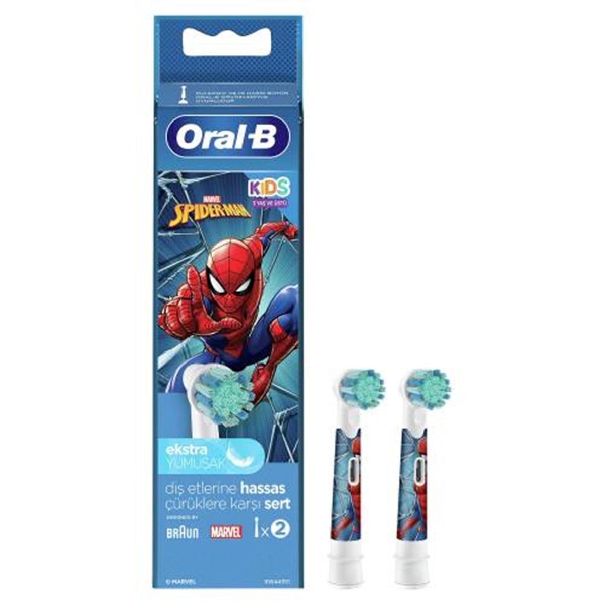 Oral B Marvel Spiderman 2 Li Şarjlı Fırça Yedek Başlığı