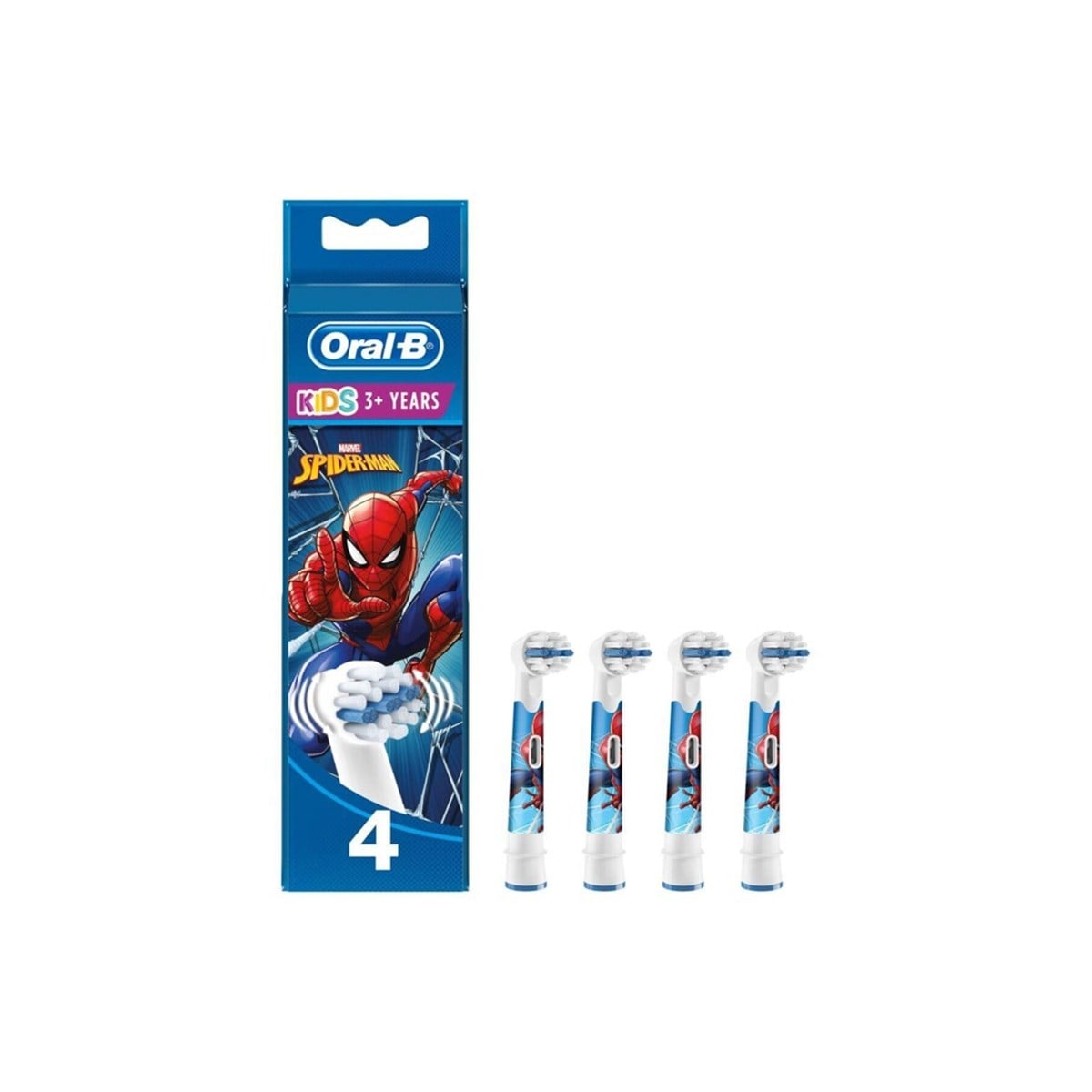 Oral B Marvel Spiderman 4'li Şarjlı Fırça Yedek Başlığı