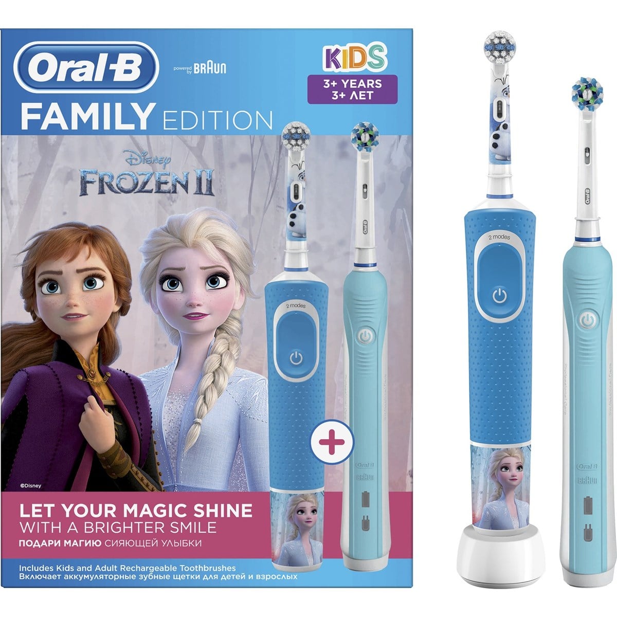 Oral B Şarjlı Duo Pack Pro1+ D100 Şarjlı Vitality Frozen