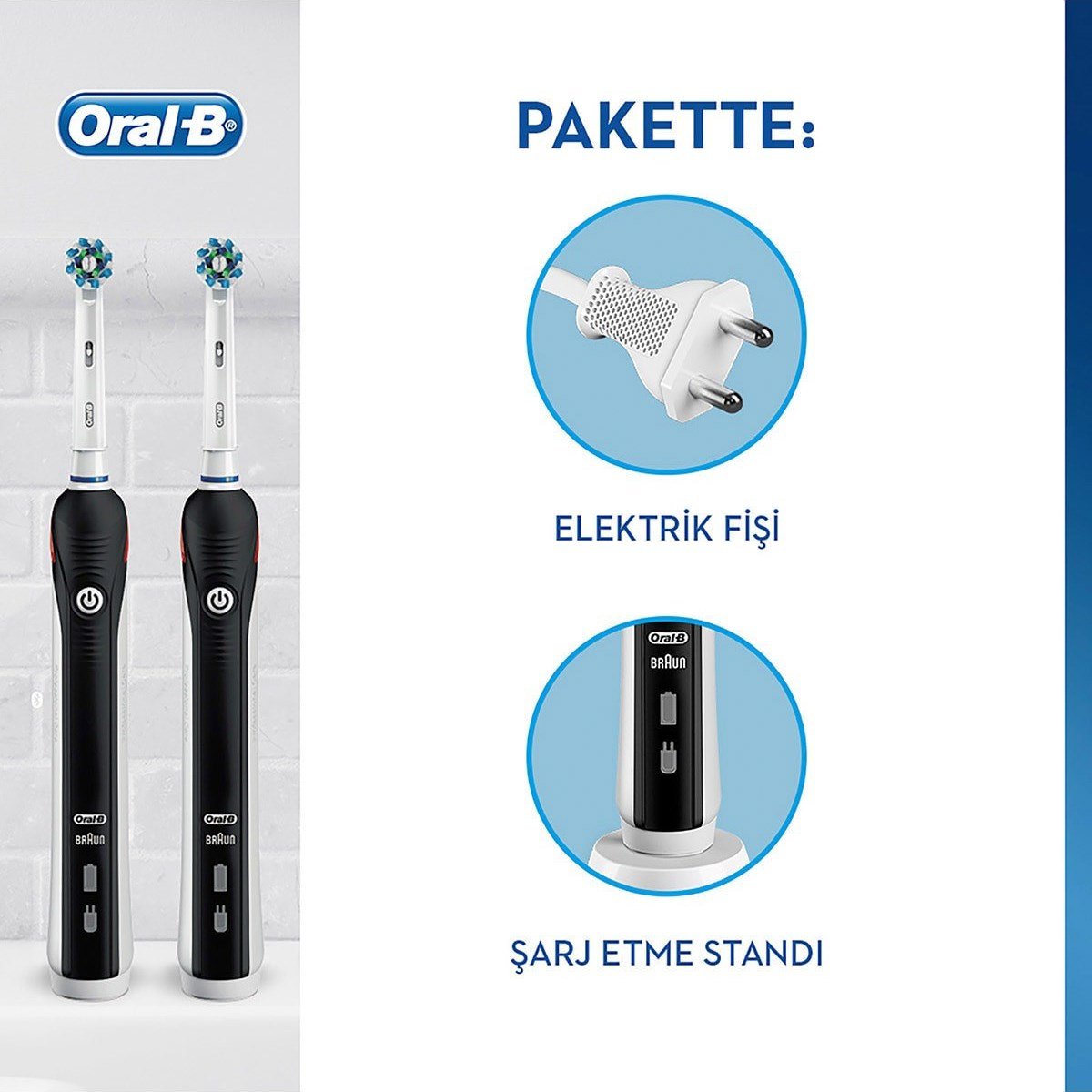 Oral-B Şarjlı Pro 2900 2'li Avantaj Paket