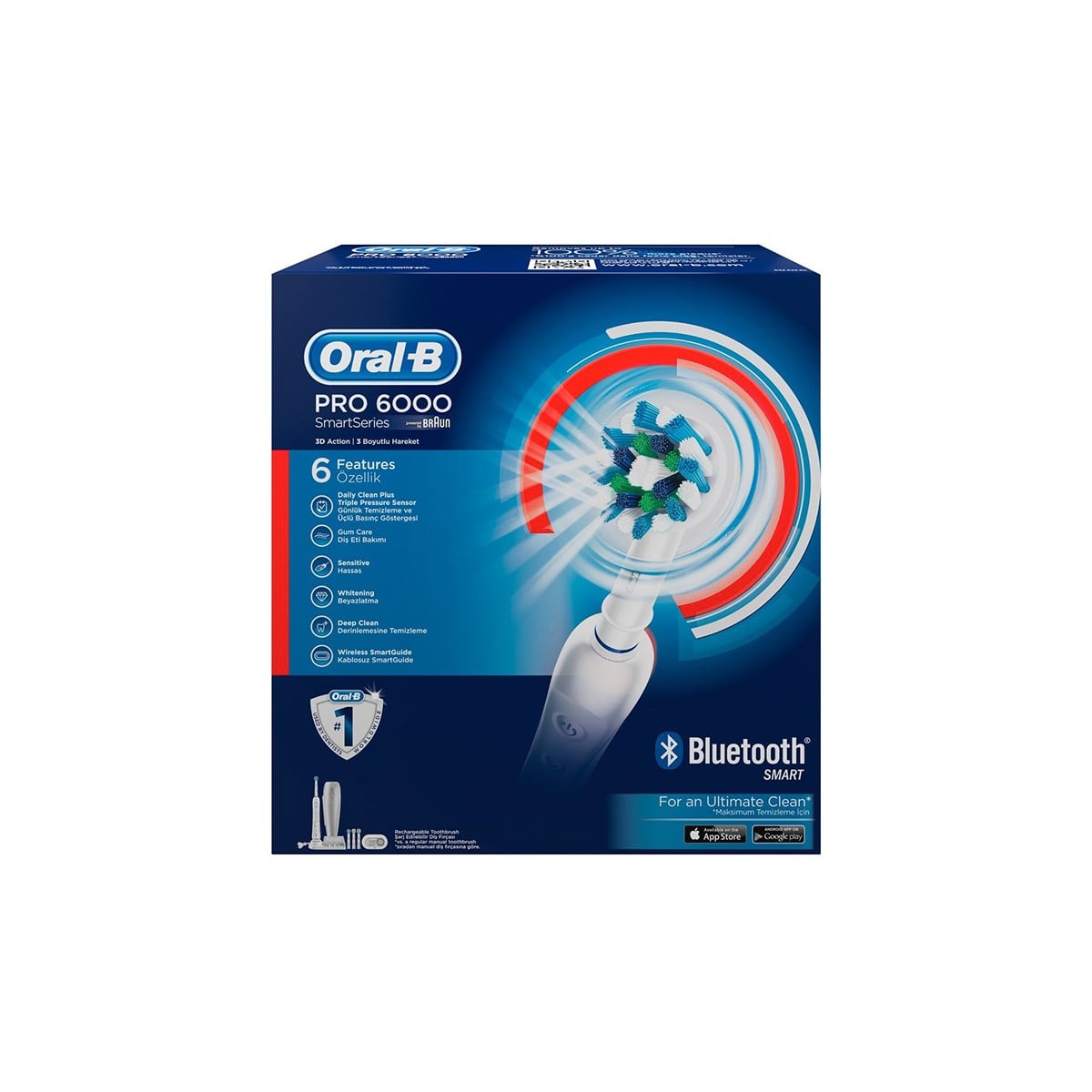 Oral-B Şarjlı Pro 6000 Beyaz