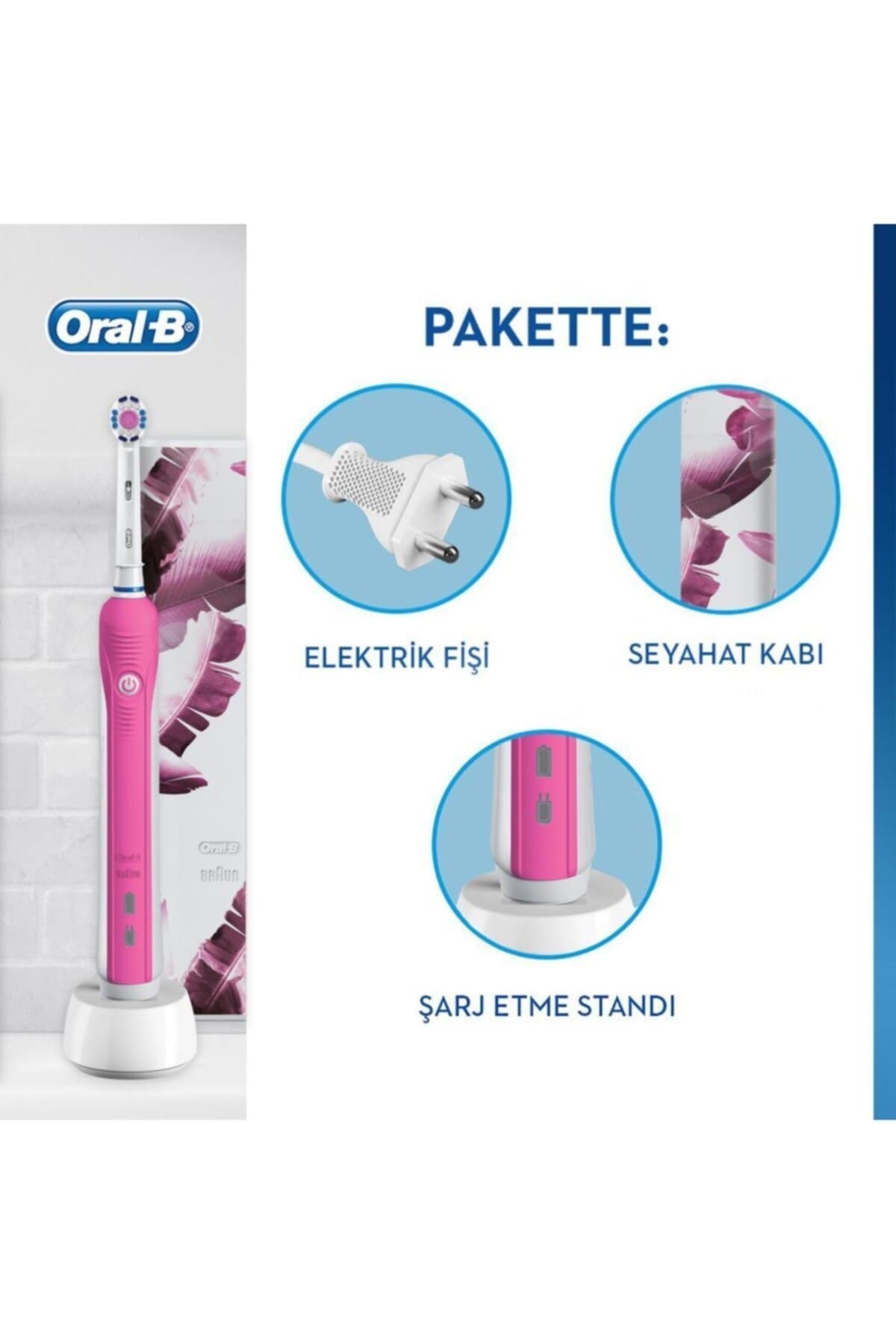 Oral B Şarjlı Pro 750 Pembe Over