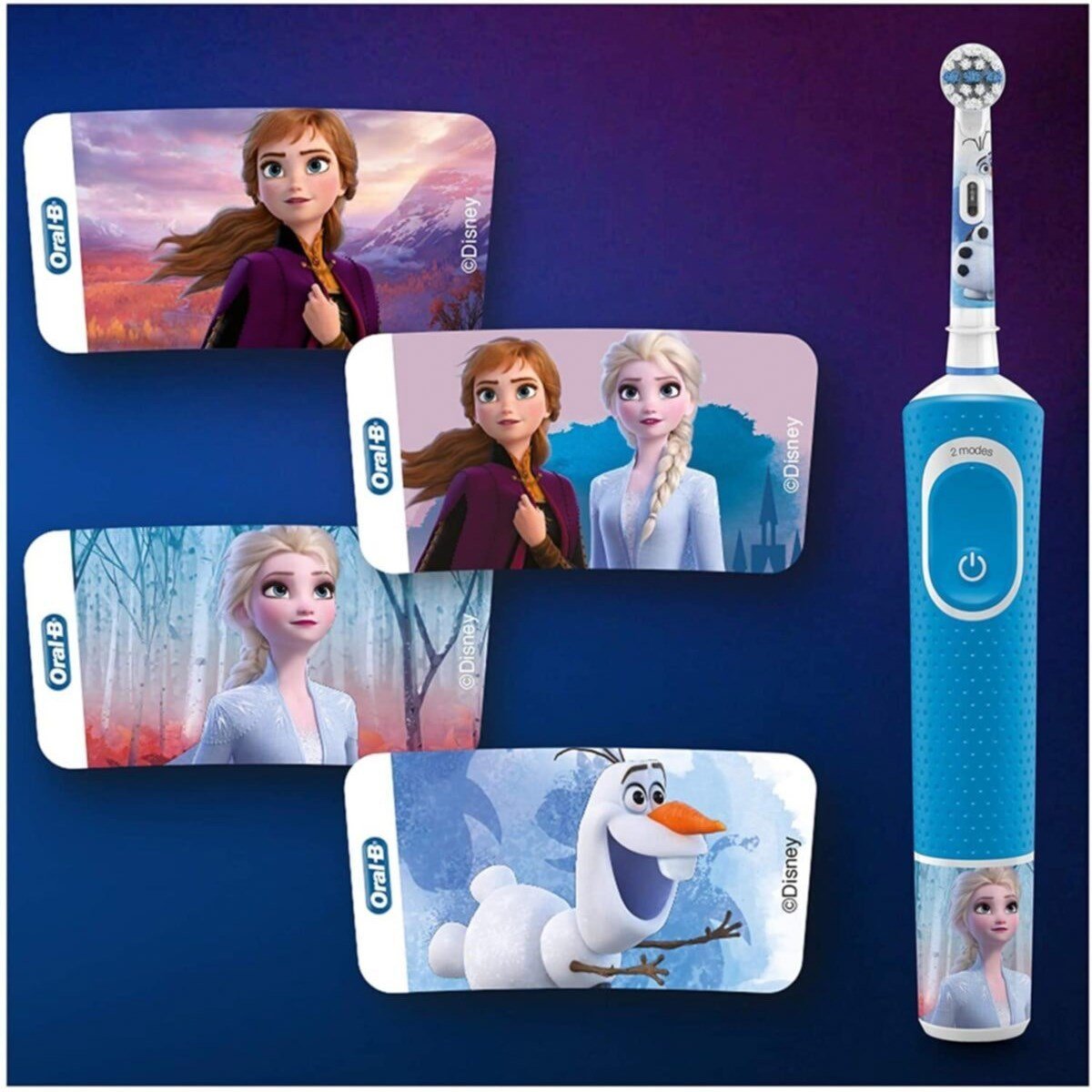Oral-B Şarjlı Vitality D100 Çocuk Frozen + 75 ml Oral-B Frozen Diş Macunu