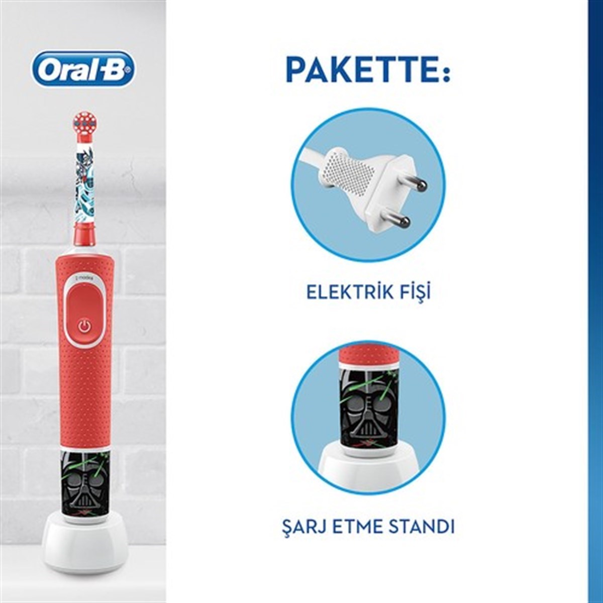 Oral-B Şarjlı Vitality D100 Çocuk Star Wars