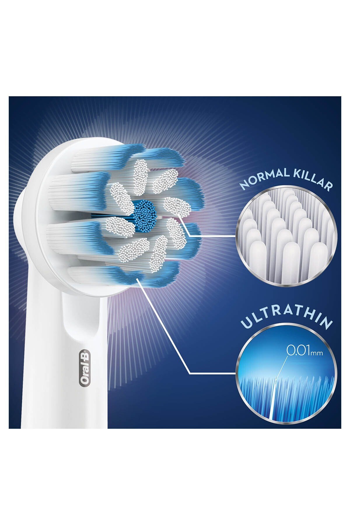 Oral-B Sensitive Clean 2'Li Şarjlı Fırça Yedek Basliği