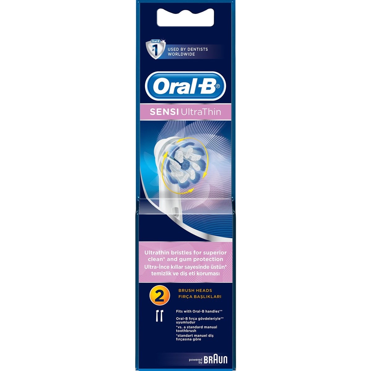 Oral-B Ultrathin Sensitive 2'Li Şarjlı Fırça Yedek Basliği