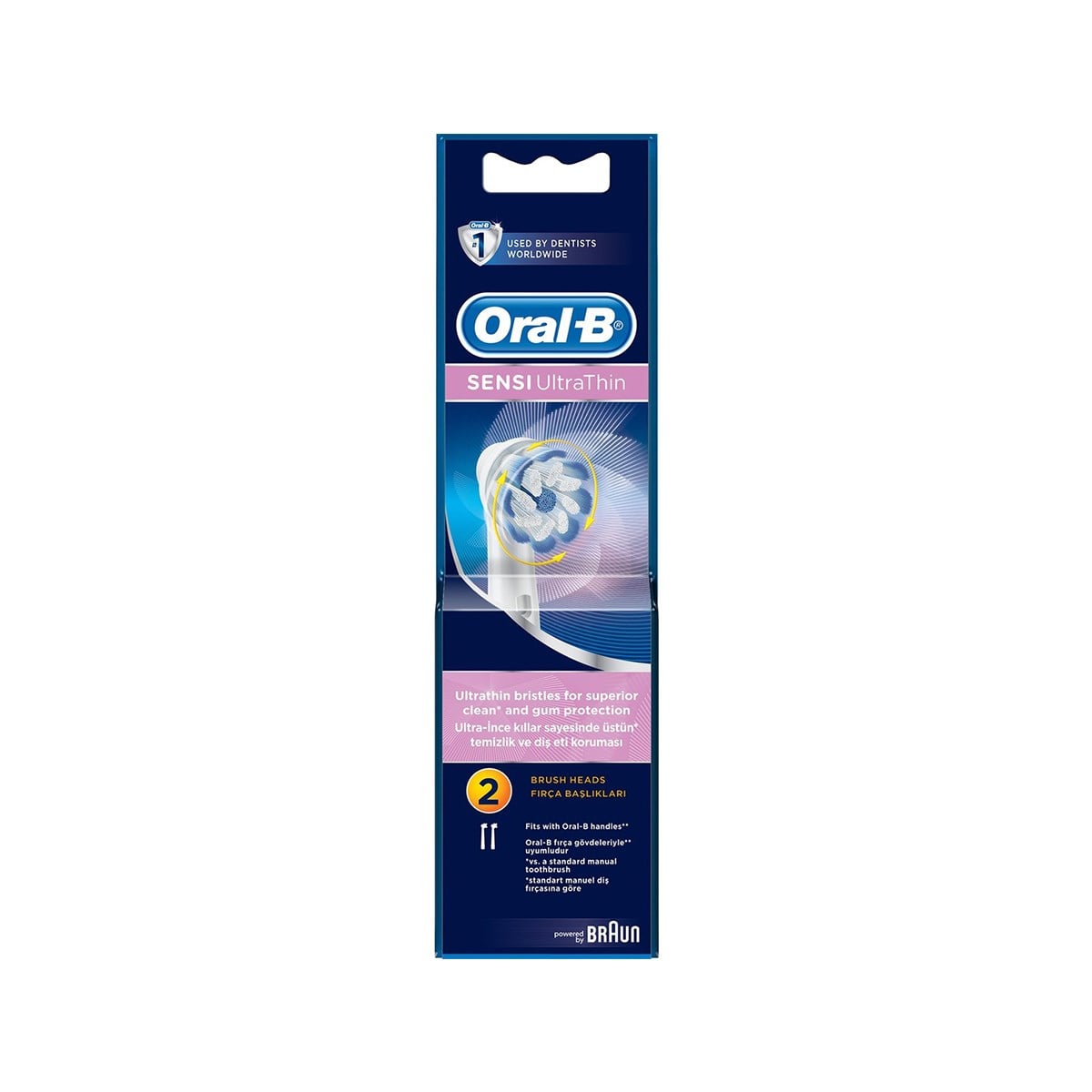 Oral-B Ultrathin Sensitive 2'li Şarjlı Fırça Yedek Başlığı