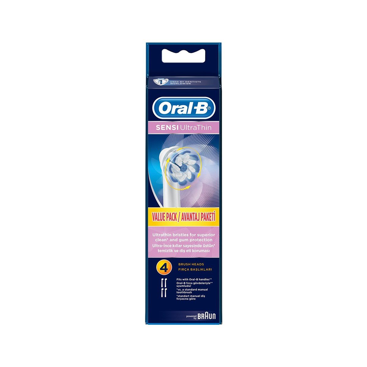Oral-B Ultrathin Sensitive 4'lü Şarjlı Fırça Yedek Başlığı