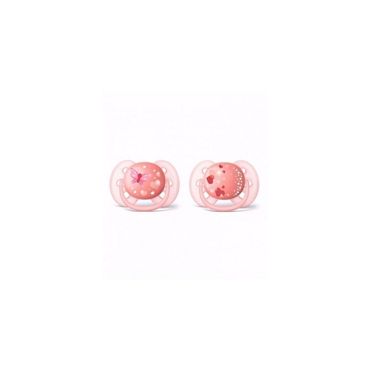 Philips Avent SCF223/22 Ultra Soft Desenli Emzik 6-18 Ay - Pembe