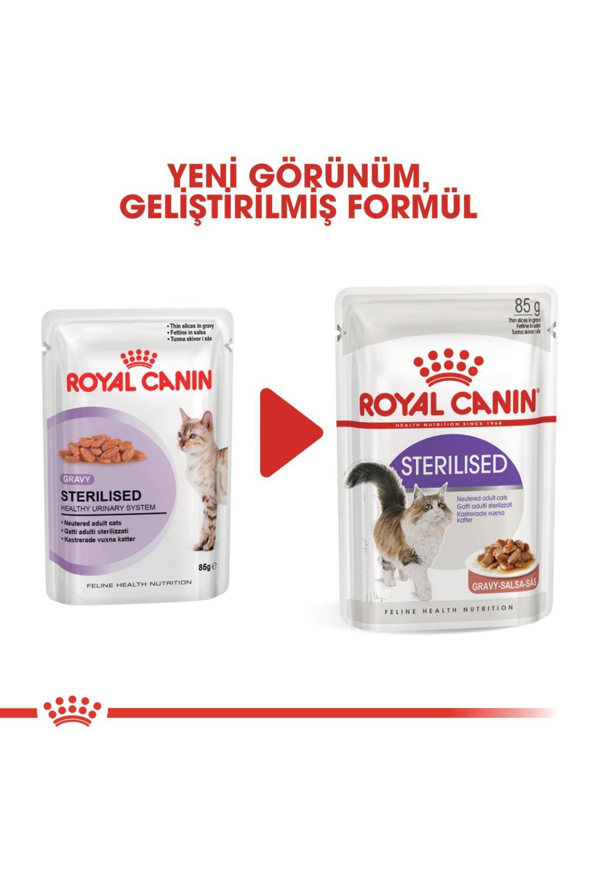 Royal Canin Sterilised Gravy Kısırlaştırılmış Yetişkin Kedi Konservesi 85 Gr x 12