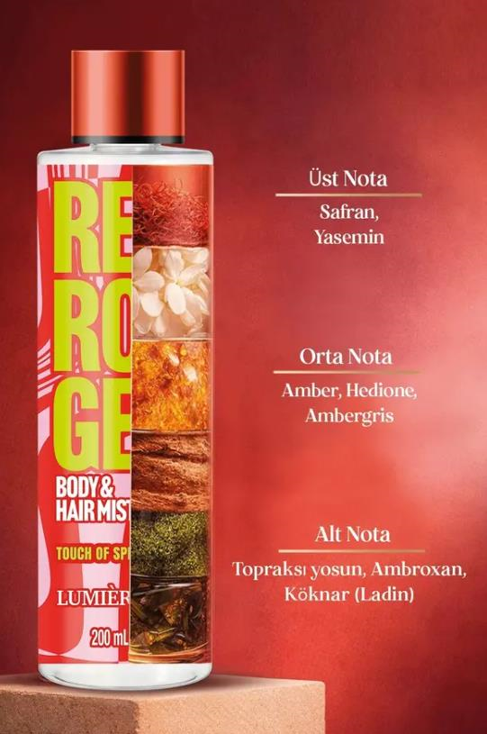 Selin Lumiere Red Rouge Saç Ve Vücut Spreyi 200 ml