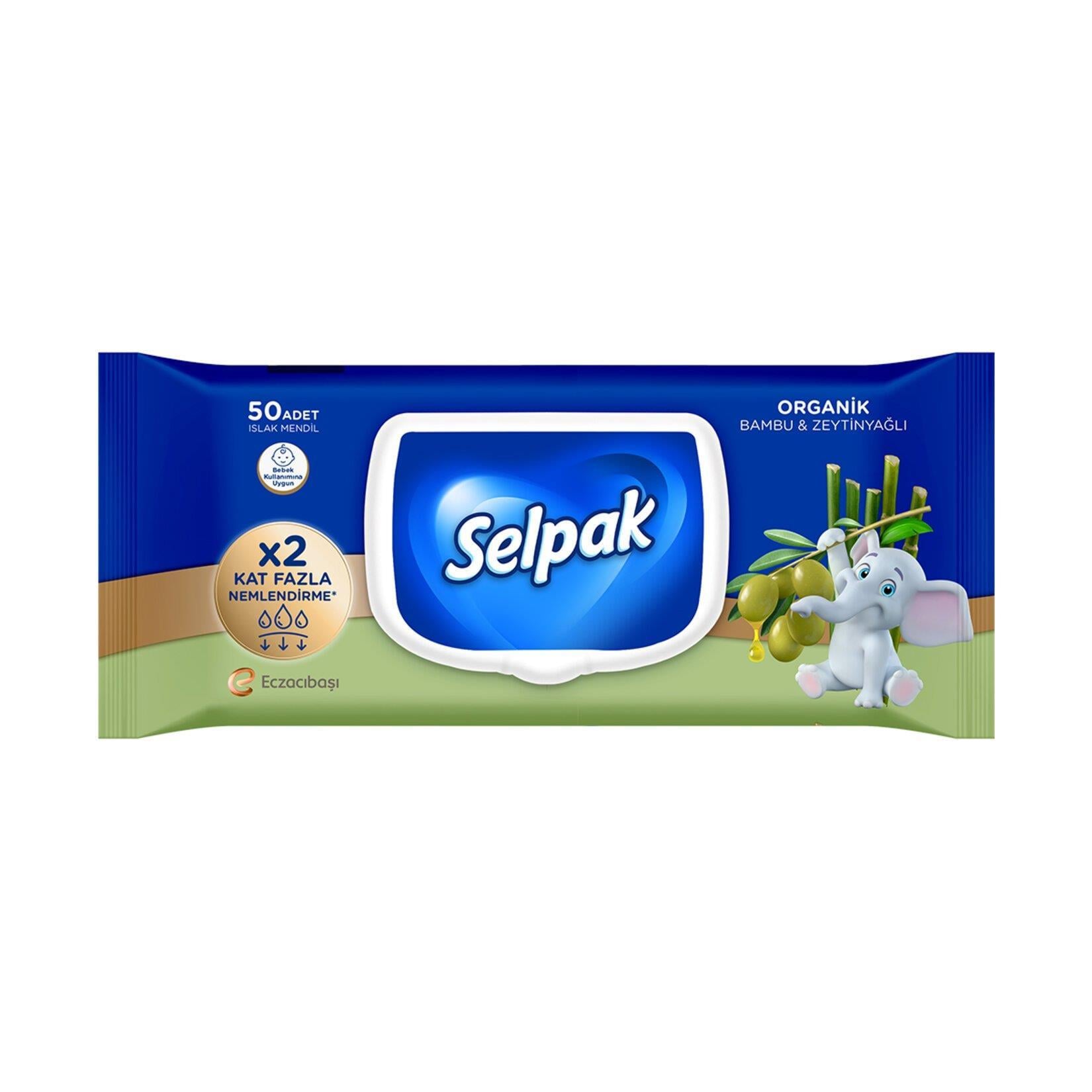 Selpak Bambu Zeytinyağlı Islak Mendil 50 Lİ