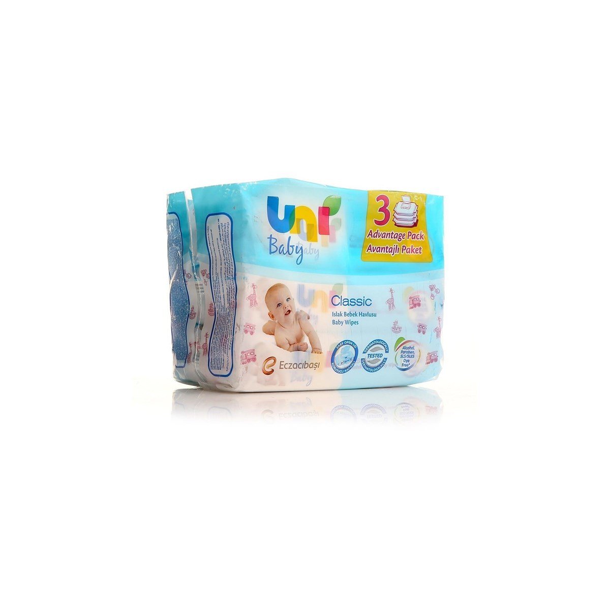 Uni Baby Classic Havlu 56'lı 3'lü