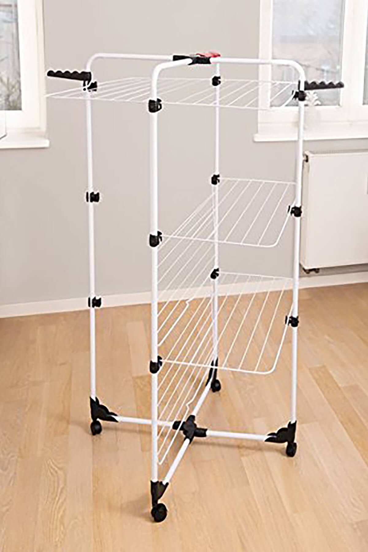 Vileda Mixer 3 Katlı, Tekerlekli Dikey Çamaşır Kurutmalık