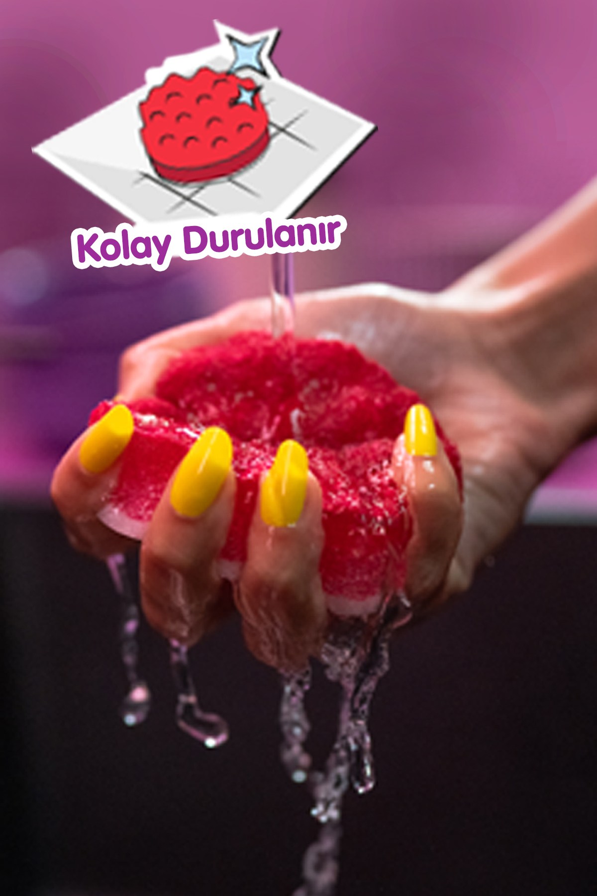 Vileda Punch Elma Kokulu Çizmez Sünger
