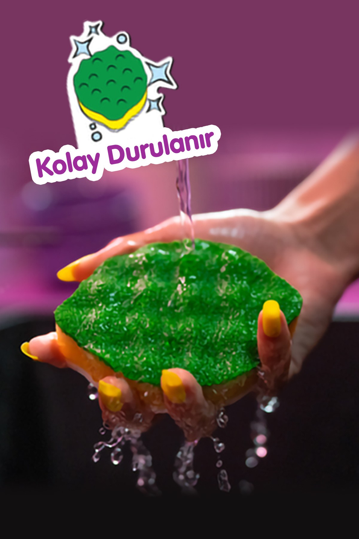 Vileda Punch Limon Kokulu Çizmez Sünger