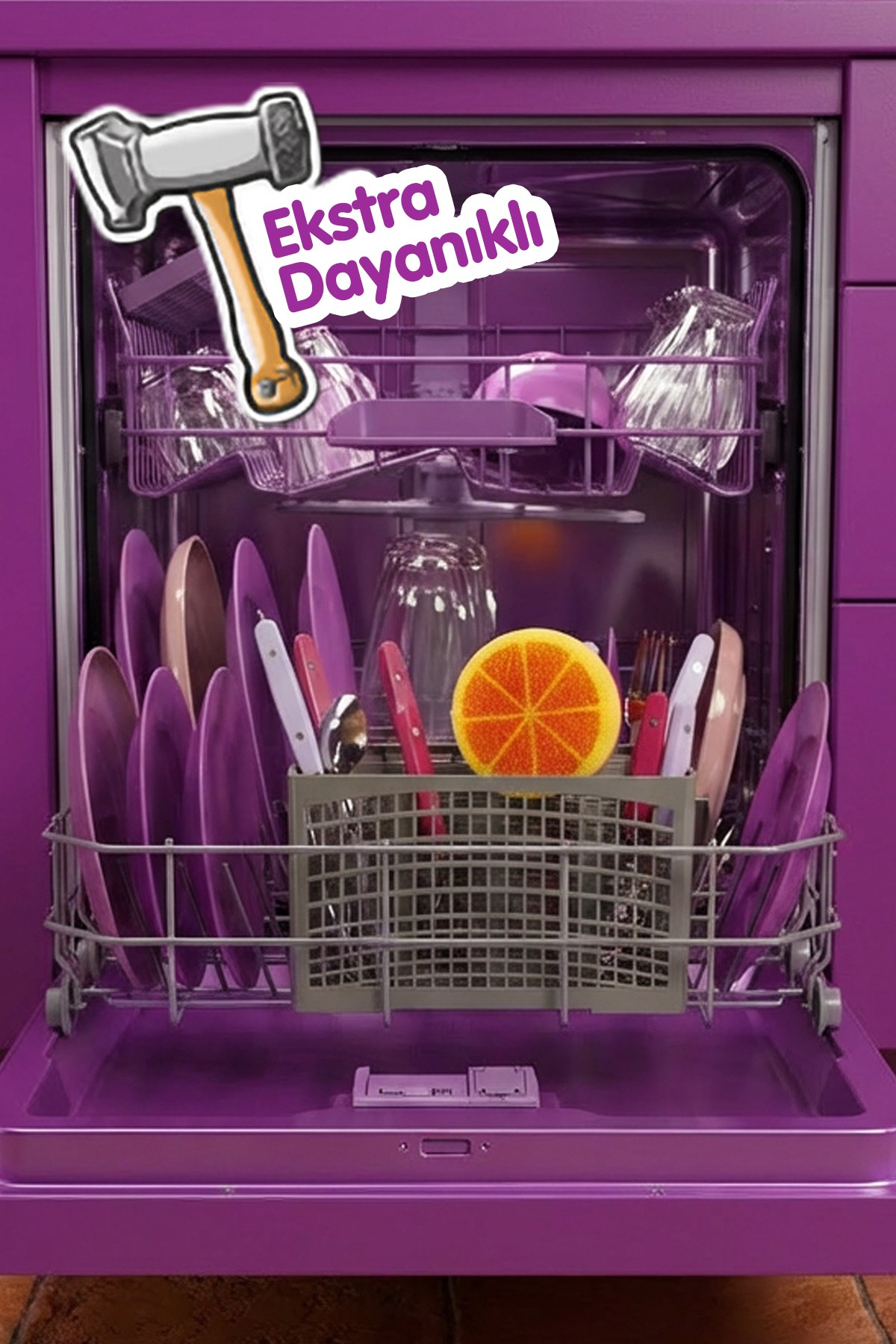 Vileda Punch Portakal Kokulu Çizmez Sünger