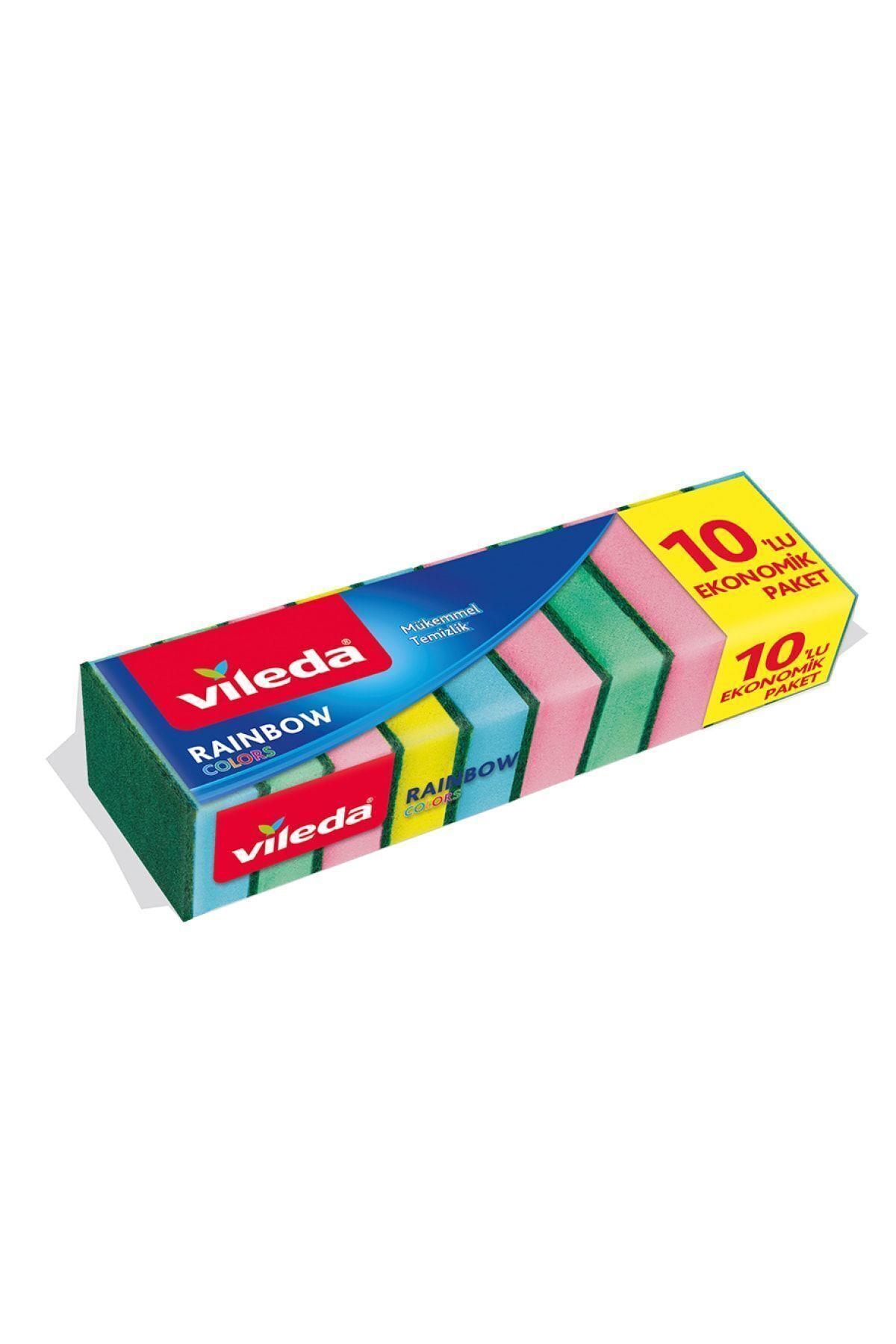 Vileda Rainbow Bulaşık Süngeri 10'lu 