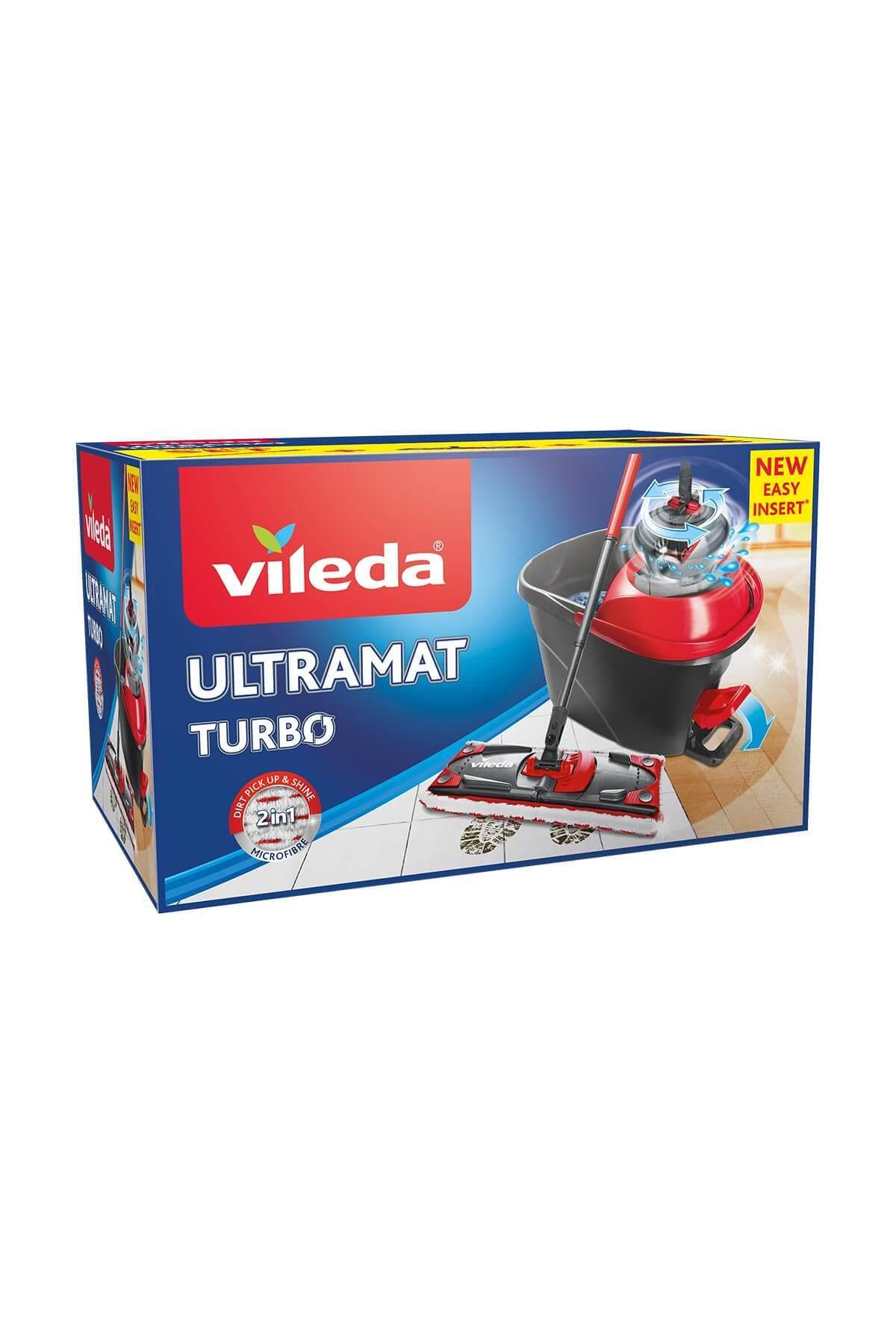 Vileda Ultramax Turbo Pedallı Temizlik Seti (Dikdörtgen Mop)