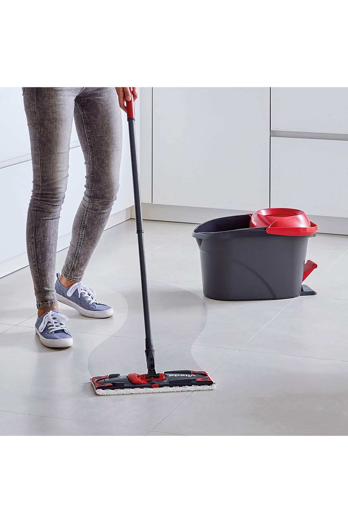 Vileda Ultramax Turbo Pedallı Temizlik Seti (Dikdörtgen Mop)