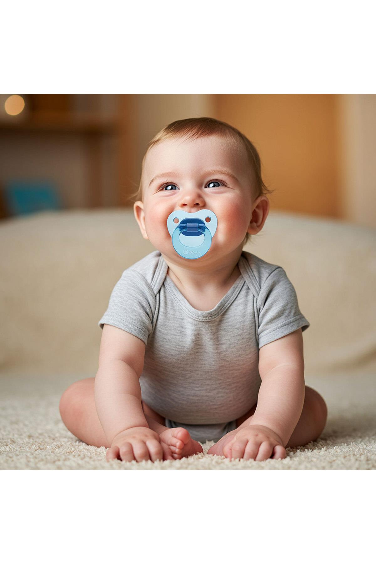 Wee Baby 2'li Damaklı Emzik No:1 0-6 ay Mavi