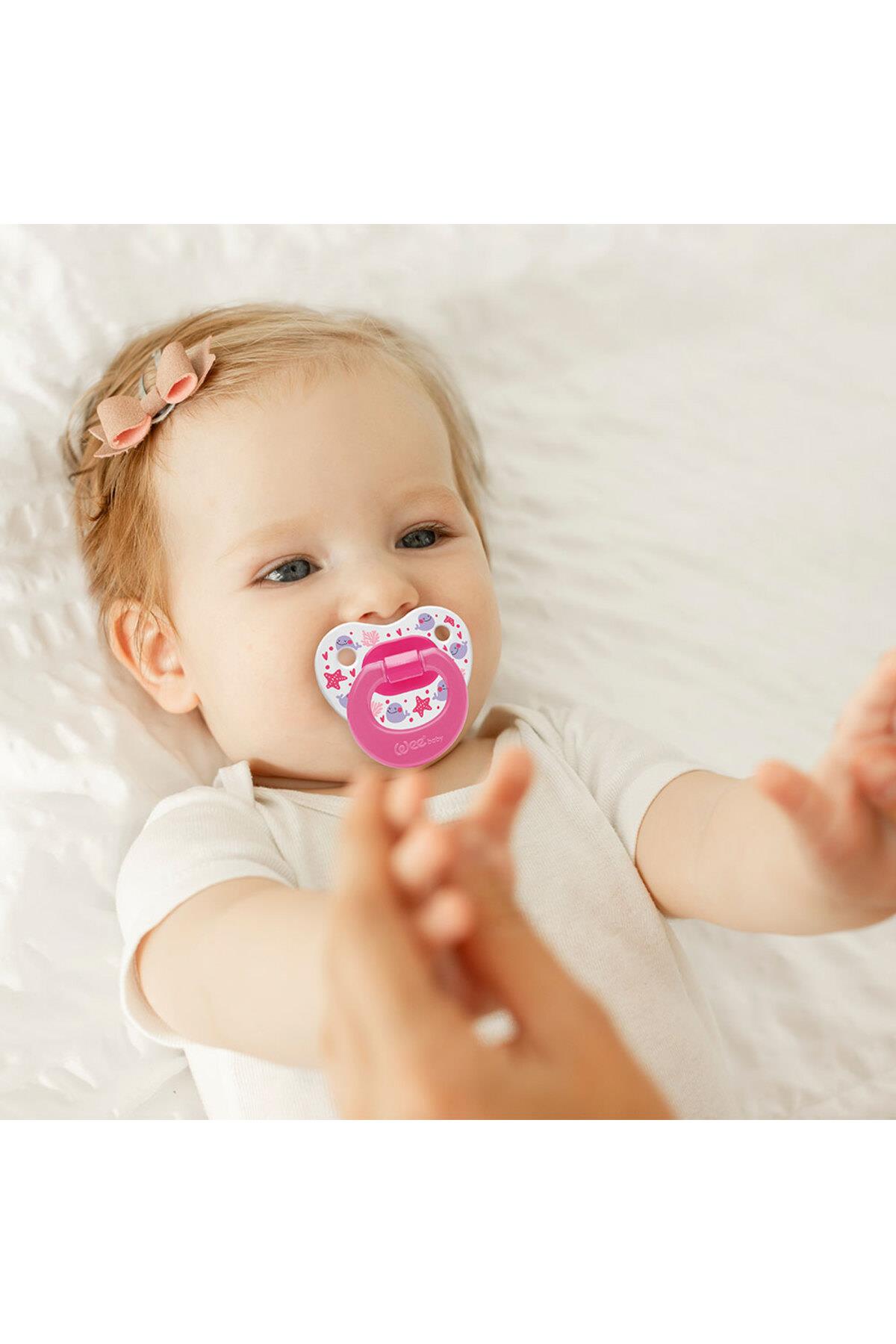 Wee Baby 2'li Damaklı Emzik No:1 0-6 ay Pembe