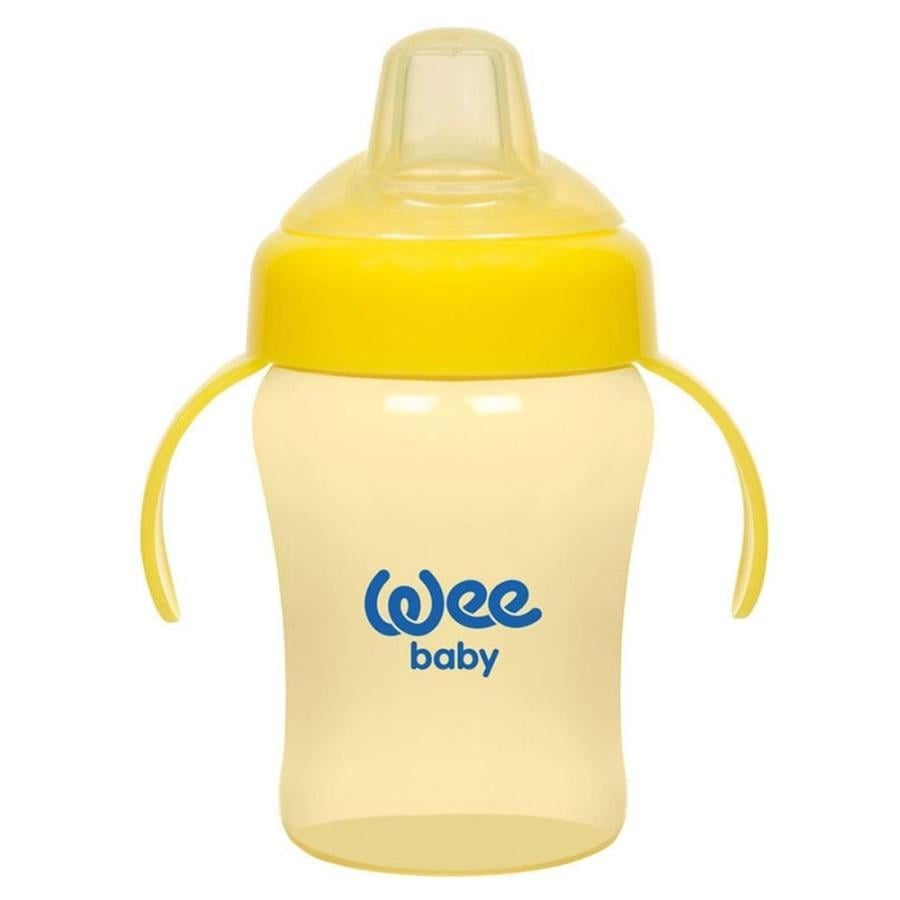 Wee Baby Colorful Akıtmaz Kulplu Bardak 240 Ml Sarı