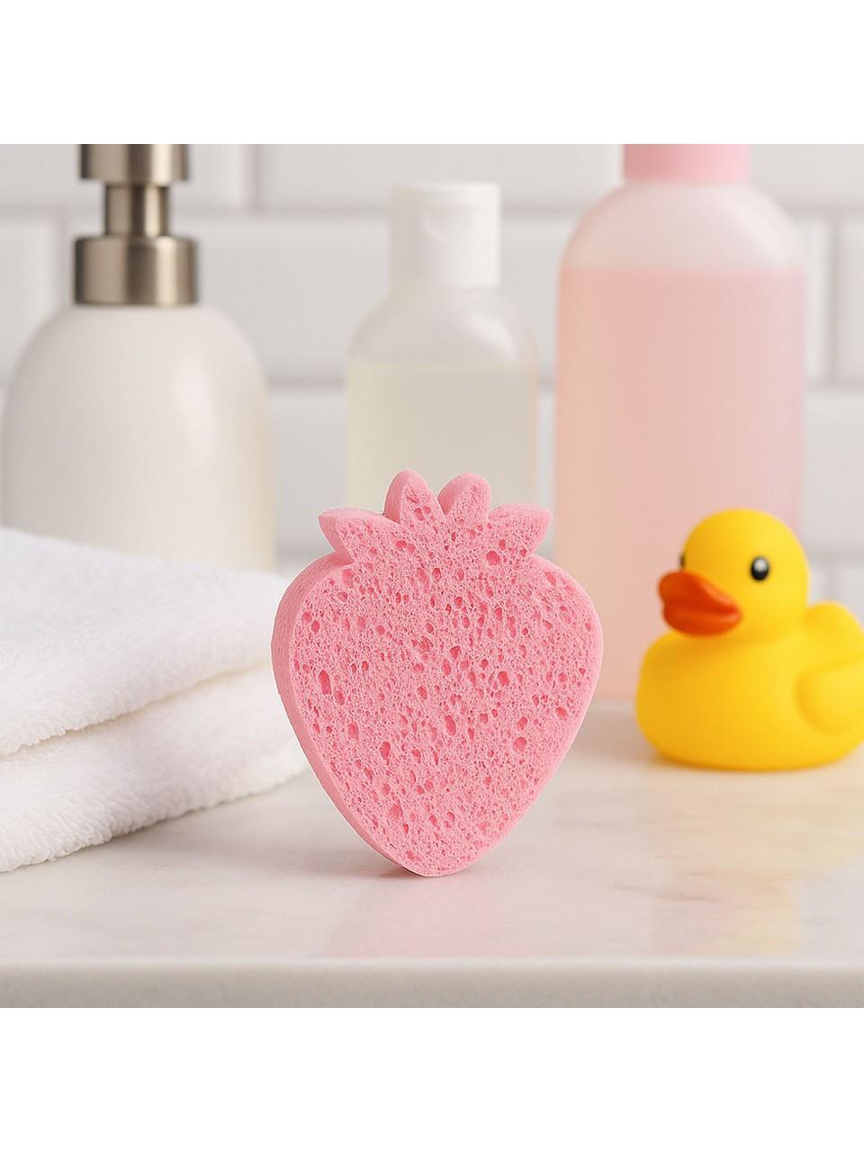 Wee Baby Doğal Selülozik Banyo Süngeri Pembe