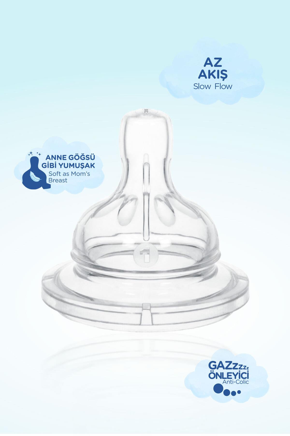Wee Baby Geniş Ağızlı Biberon Emziği Az Akış No:1 0-6 ay