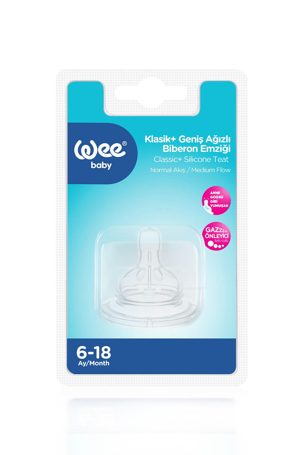 Wee Baby Geniş Ağızlı Biberon Emziği Normal Akış No:2 6-18 ay