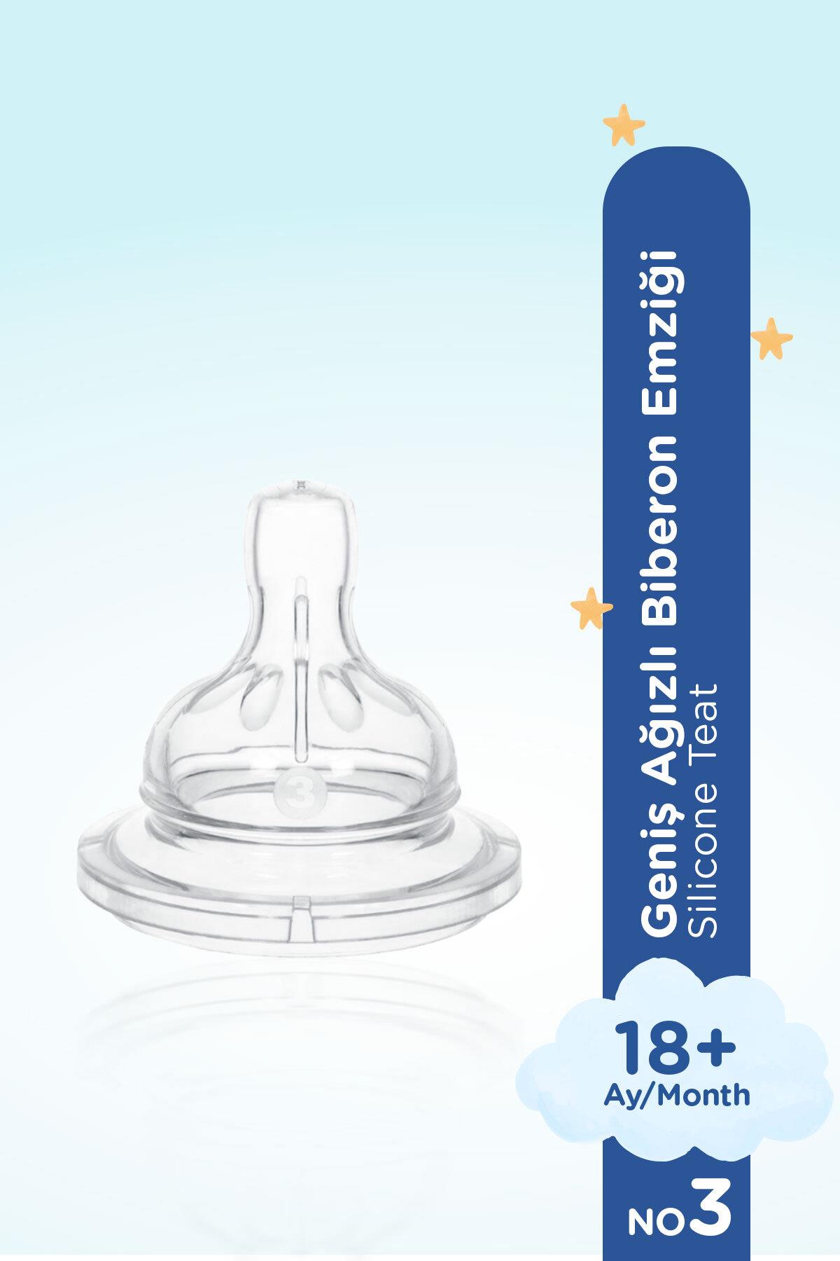 Wee Baby Geniş Ağızlı Biberon Emziği Yoğun Akış No:3