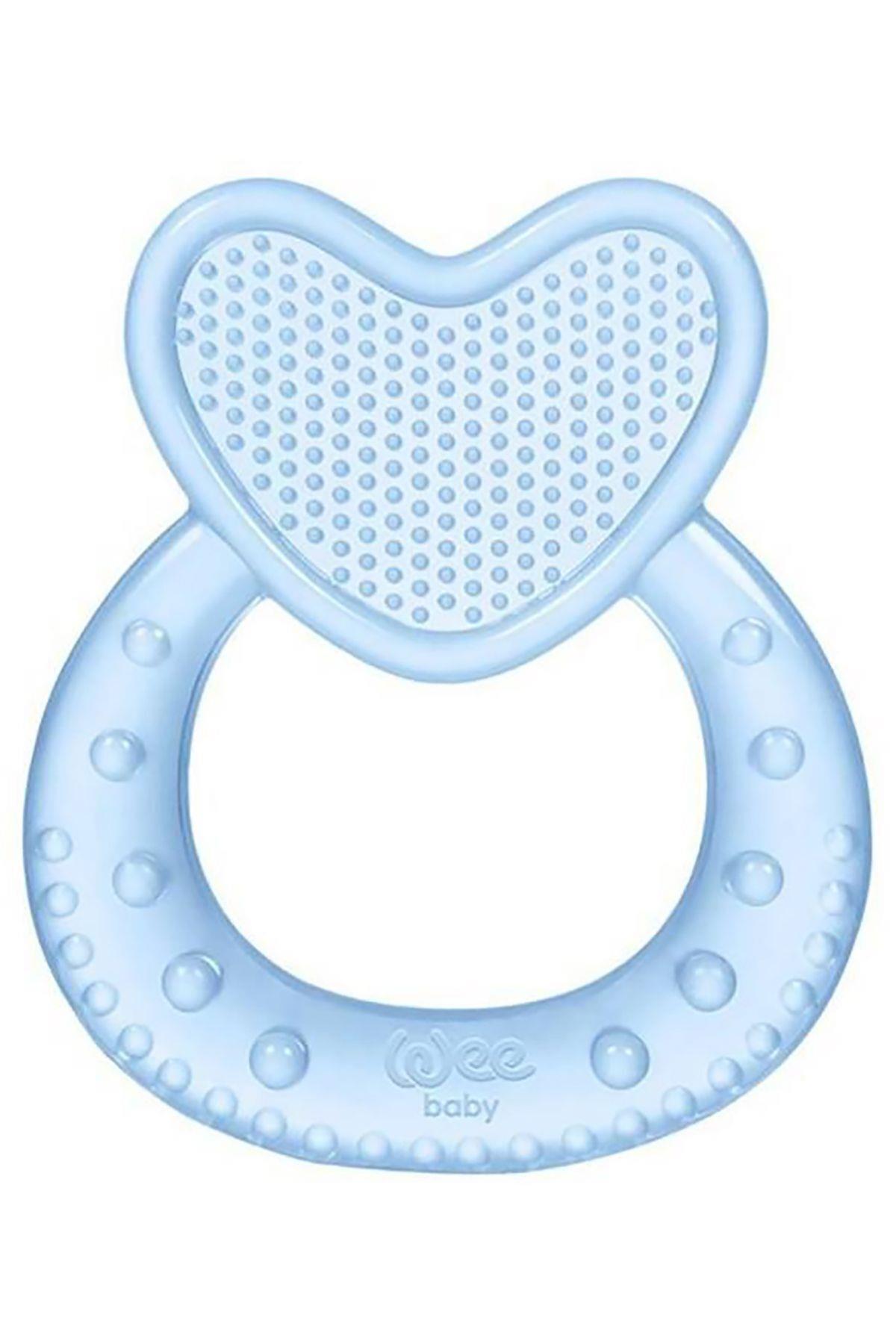 Wee Baby Kalpli Silikon Diş Kaşıyıcı Mavi