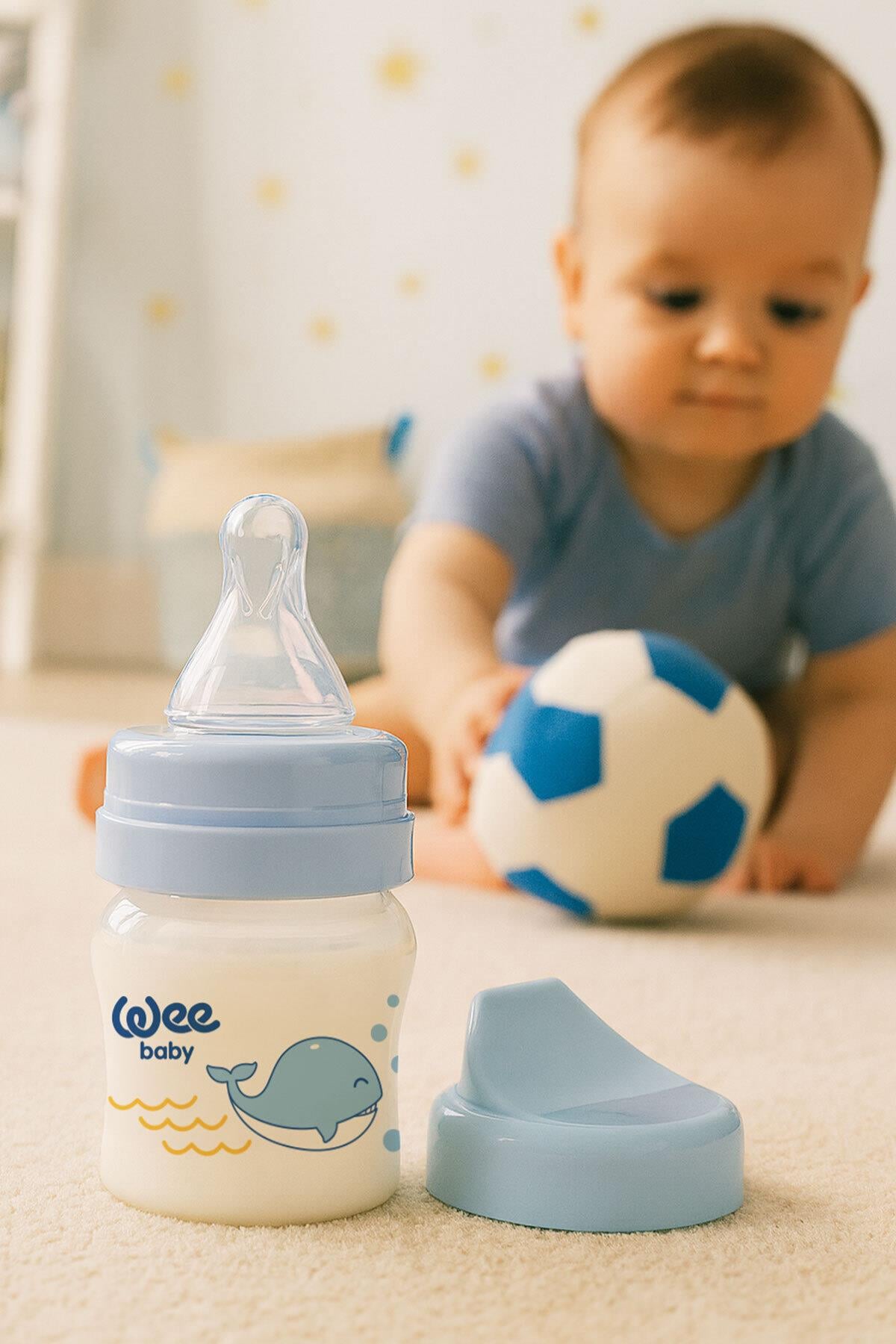 Wee Baby Mini PP Alıştırma Bardağı Seti 30 Ml Mavi
