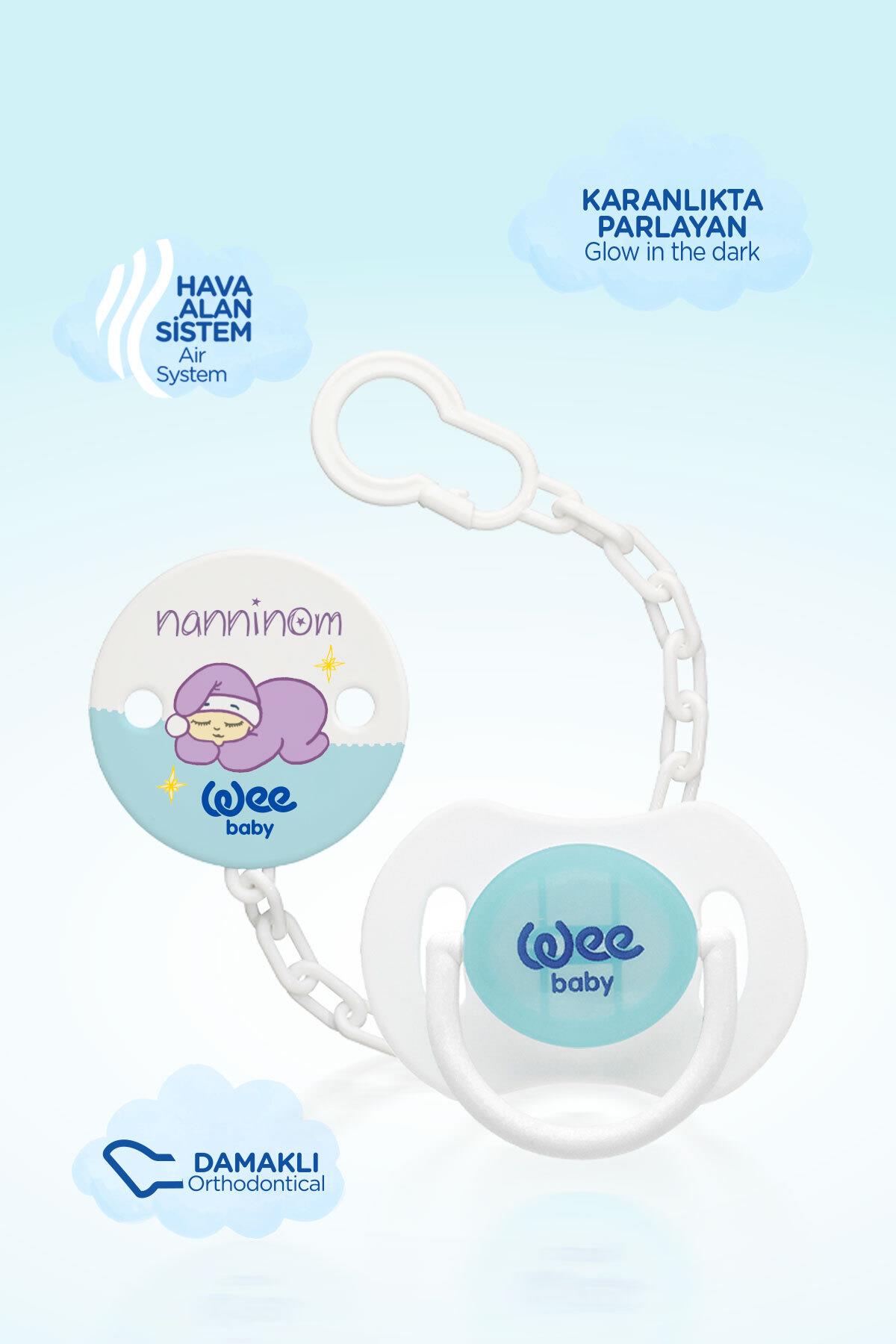 Wee Baby  Nanninom Gece Emzik & Emzik Askısı Seti