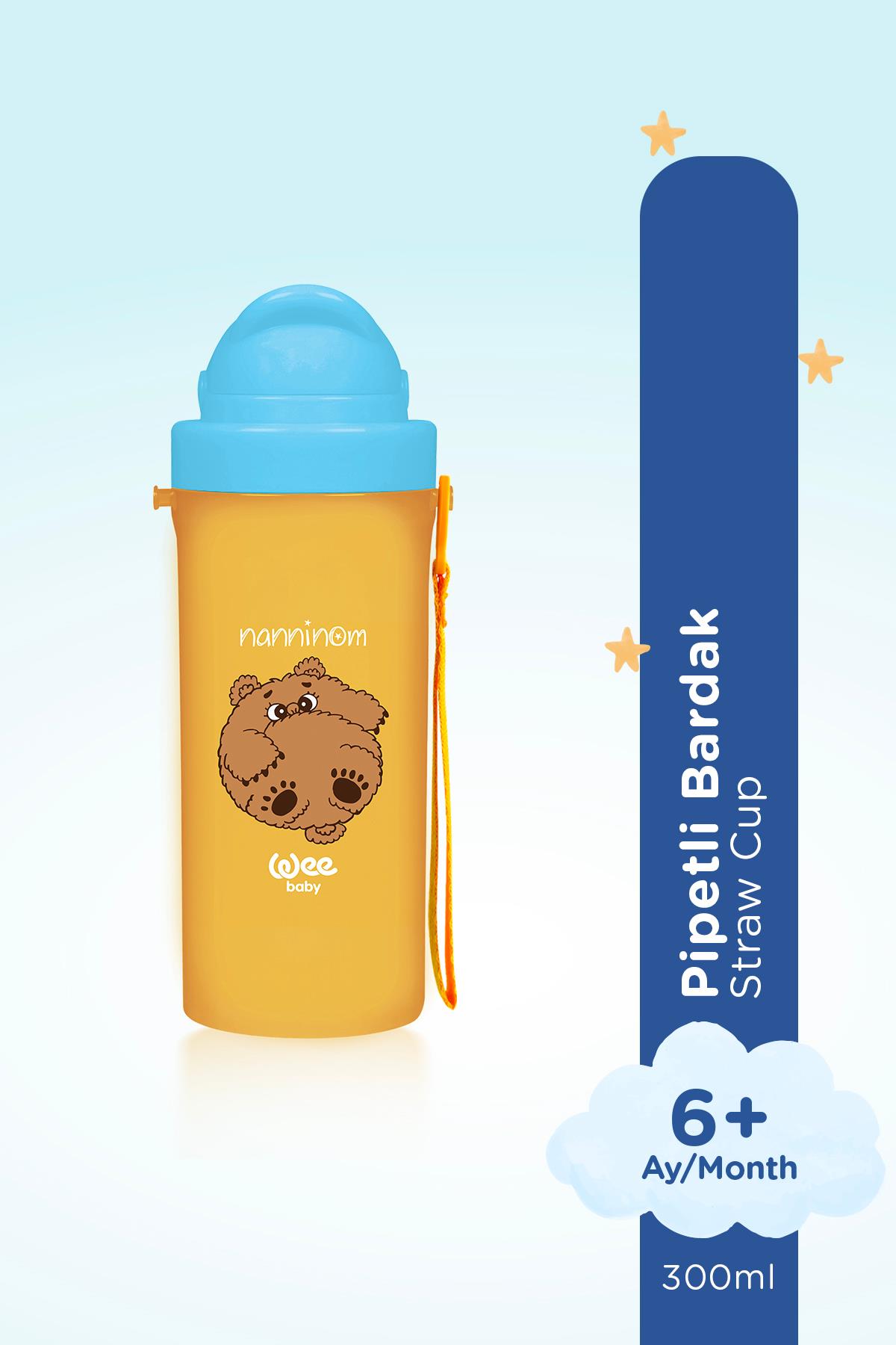 Wee Baby Nanninom Pipetli Bardak 300 ml Turuncu