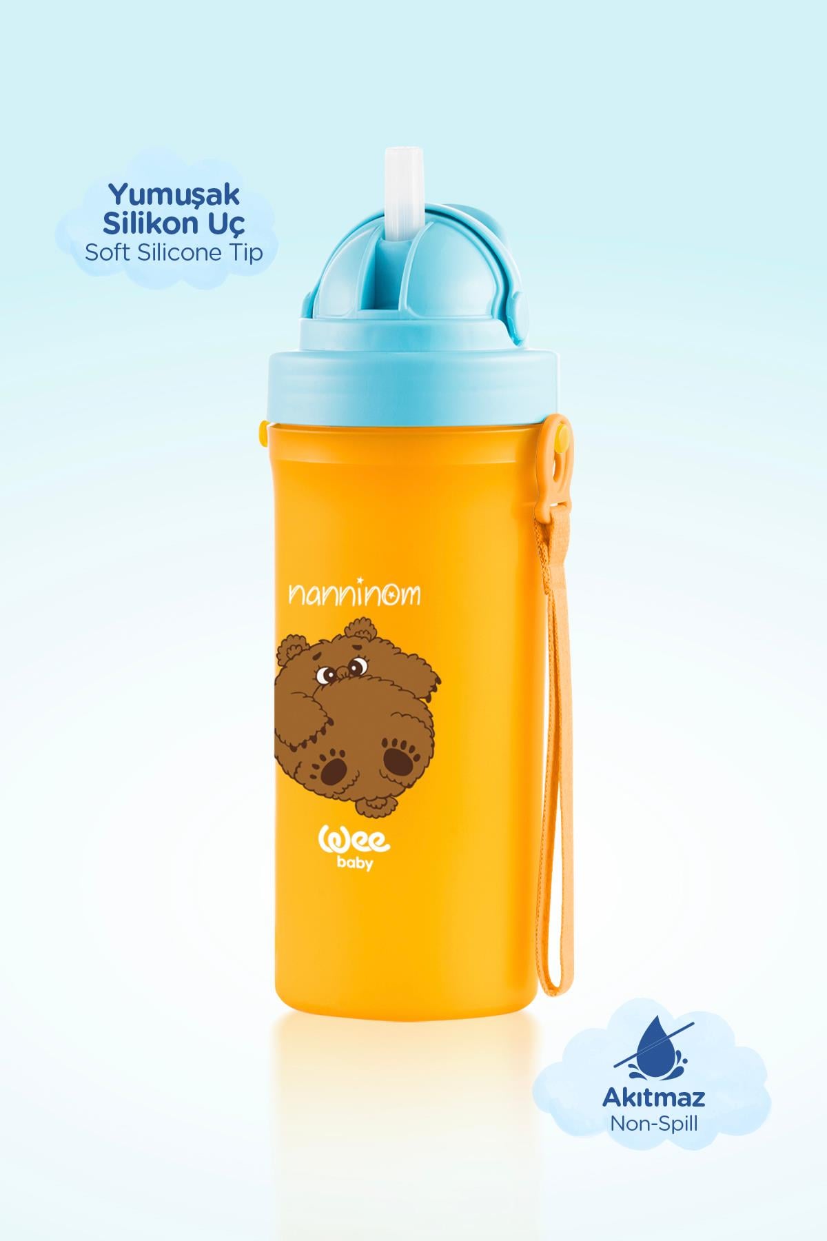 Wee Baby Nanninom Pipetli Bardak 300 ml Turuncu